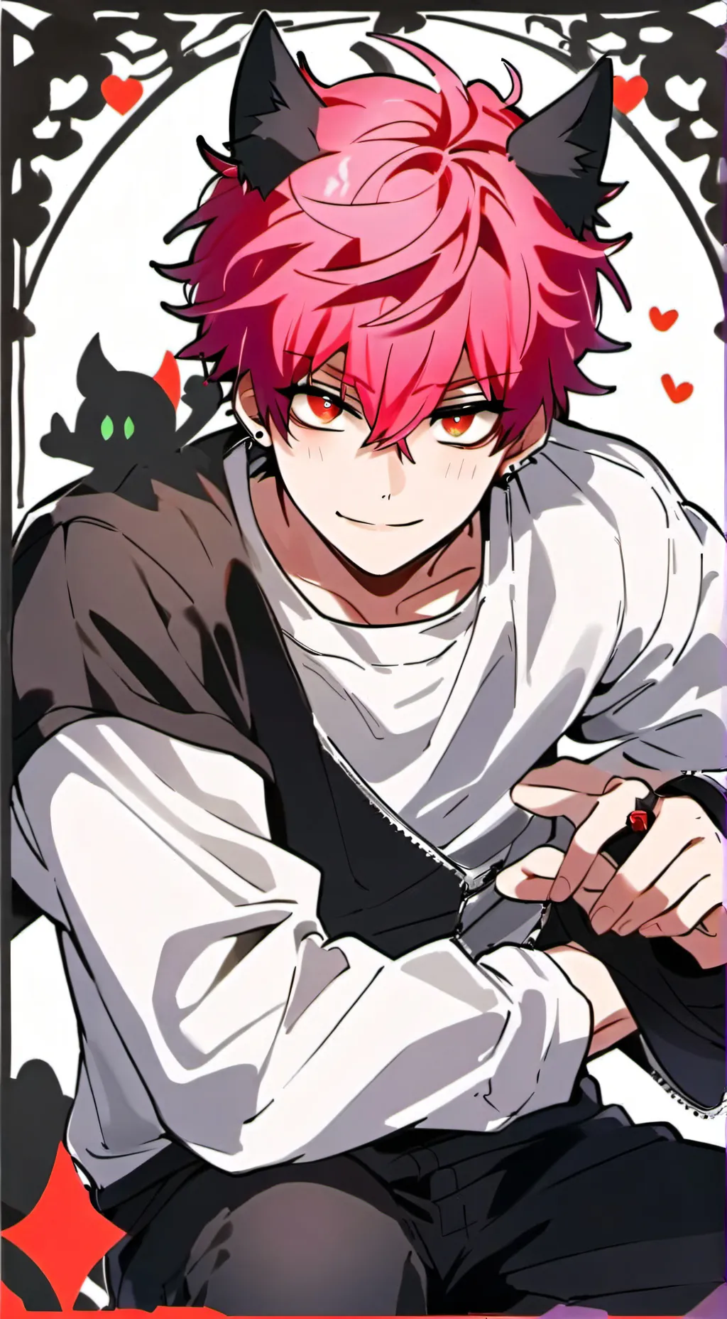 ai character: Akira  background