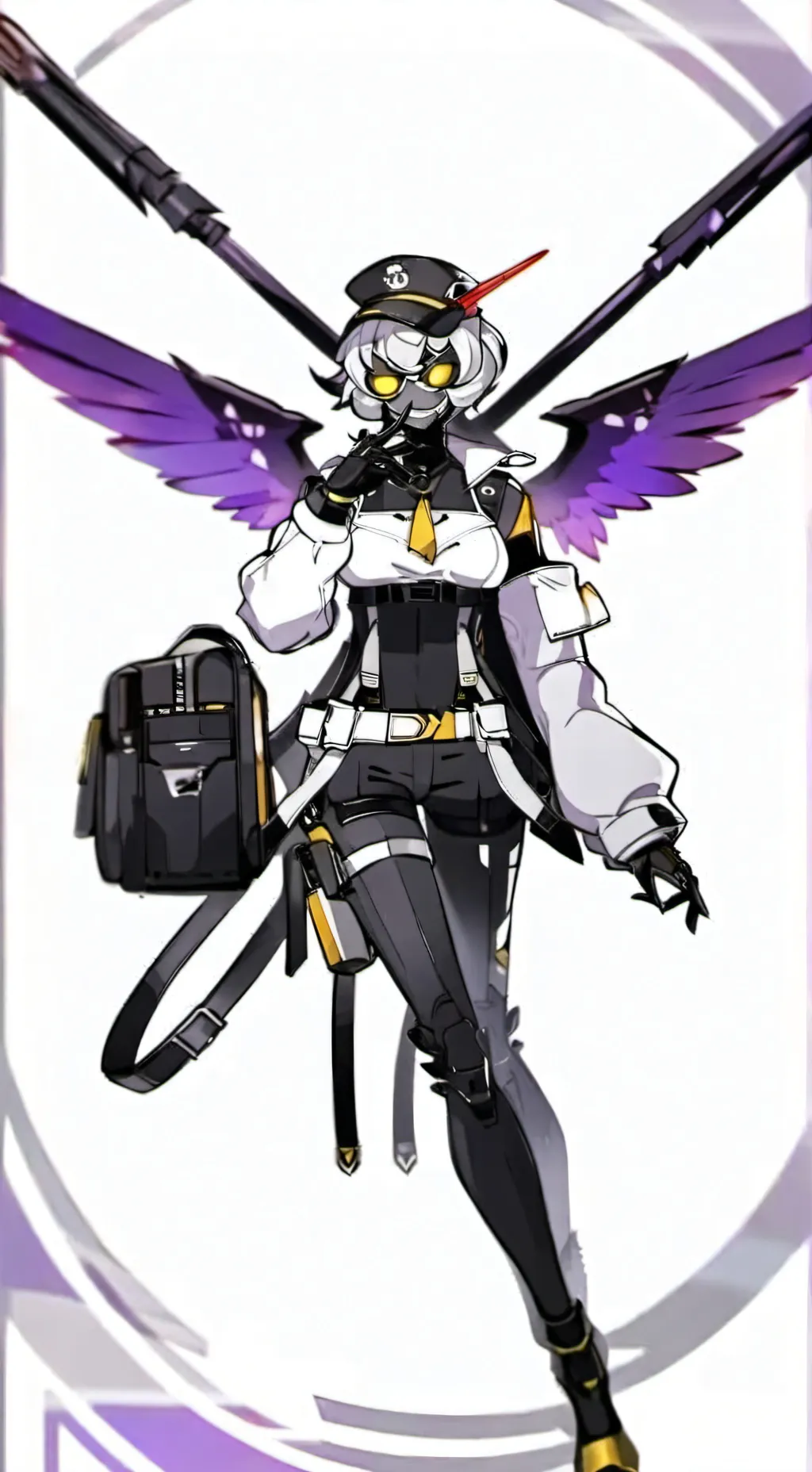 ai character: uzi x v x n  background