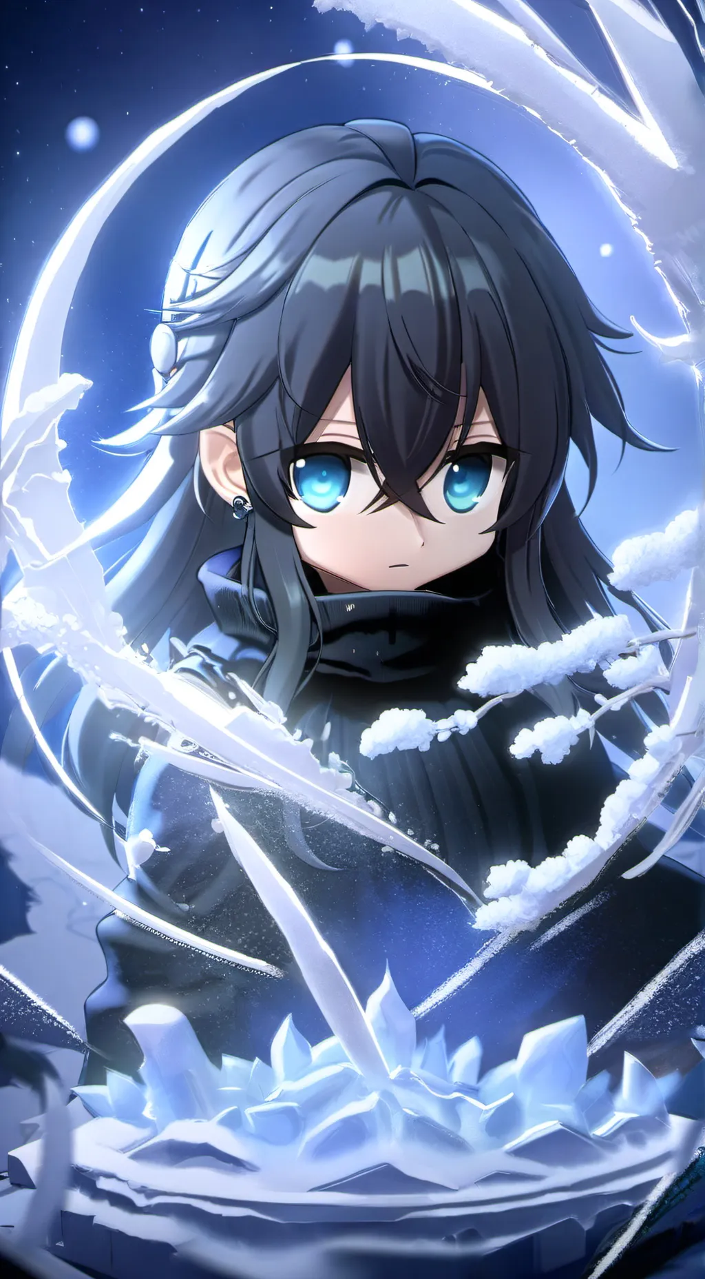 ai character: Tokito muichiro  background