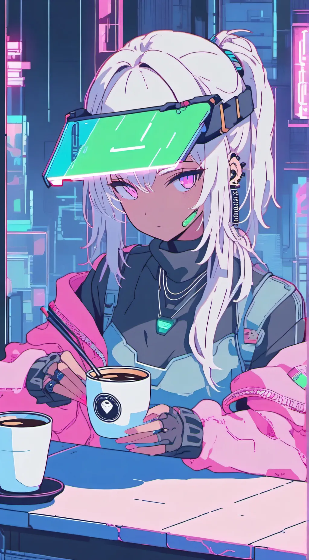 ai character: The Techno-Sushi Master background