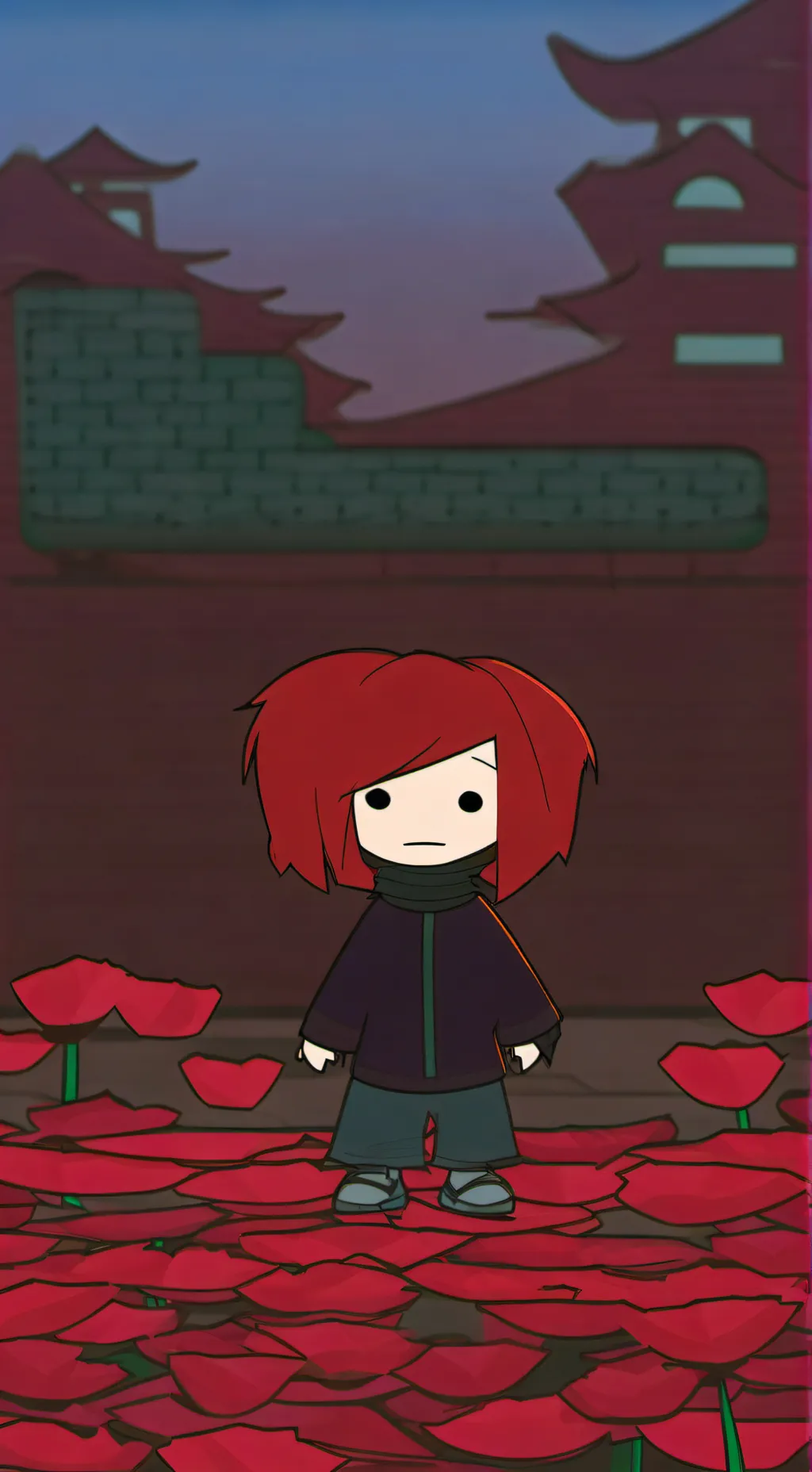 ai character: mha×ppt background