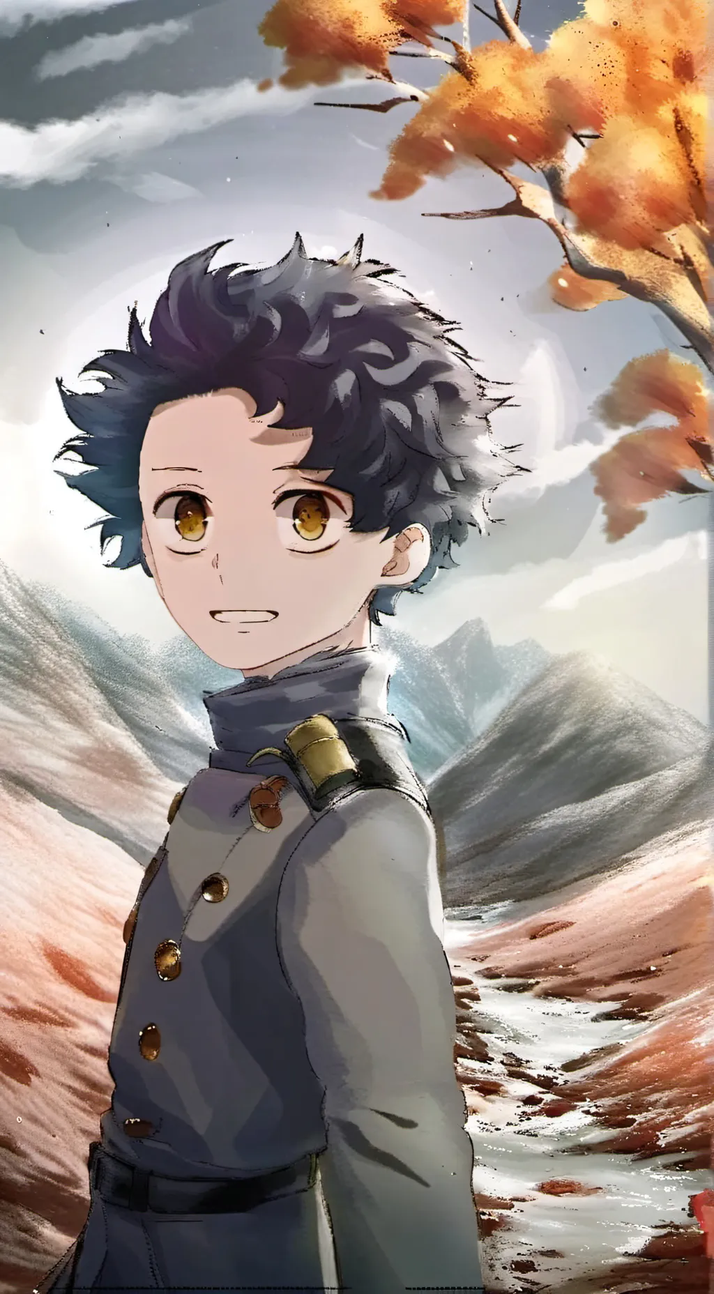 ai character: mineta x grave❤️ background