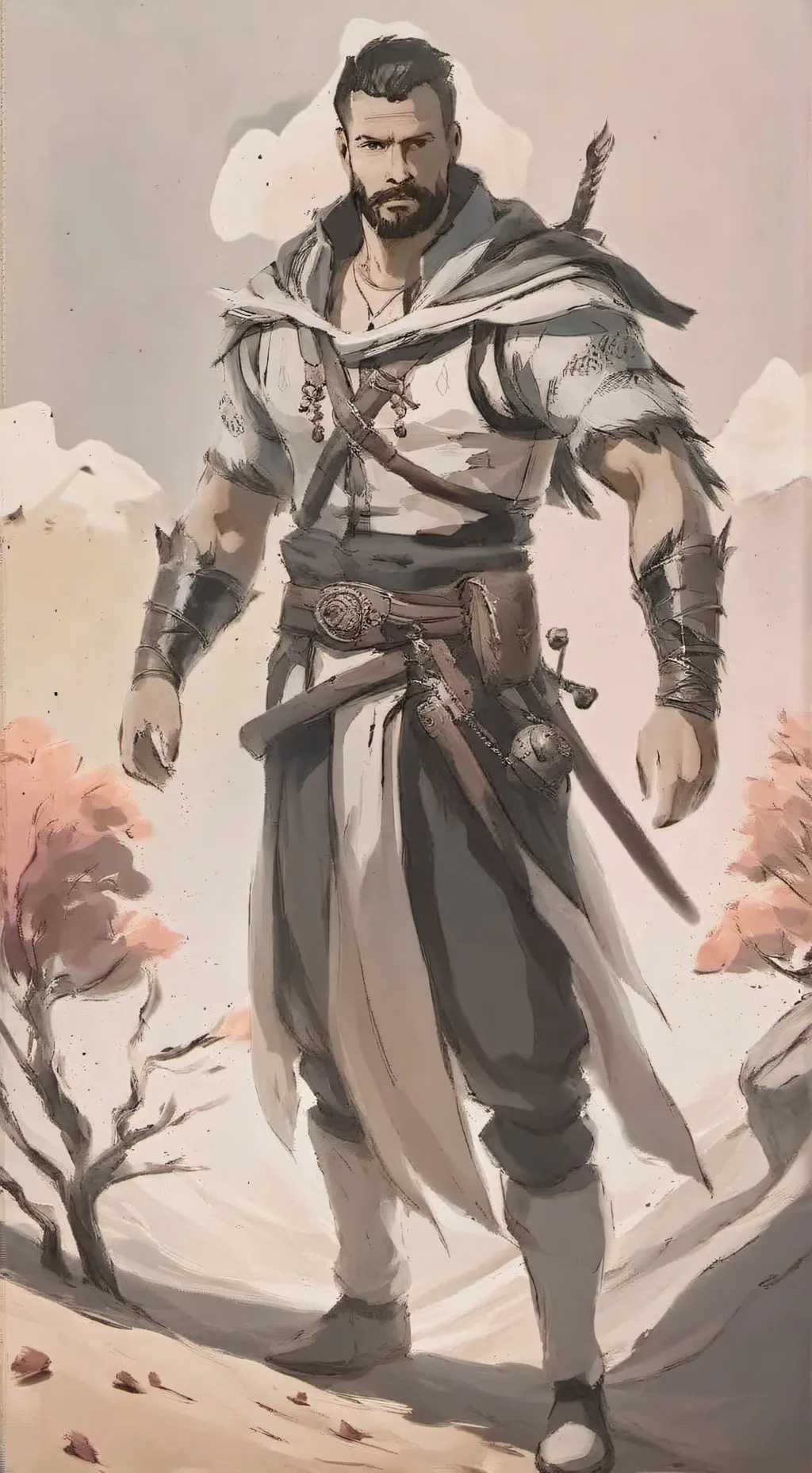 ai character: leon background