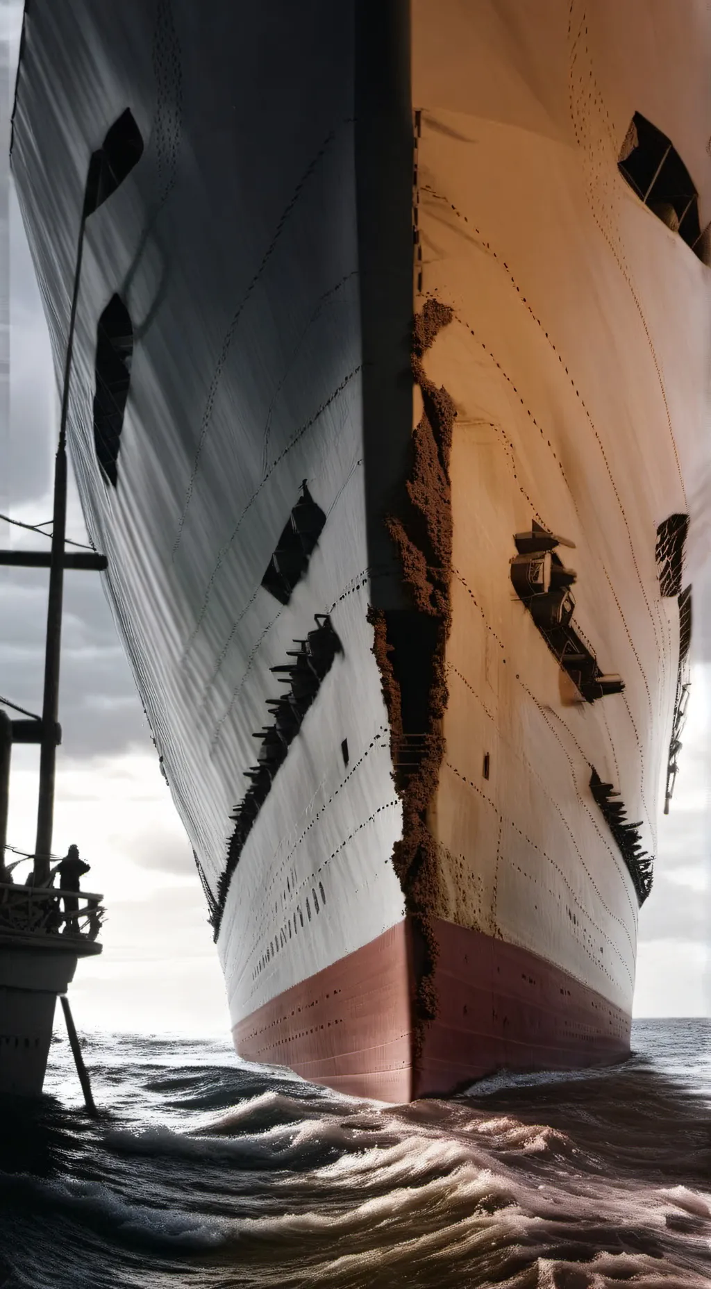 ai character: Titanic disaster  background