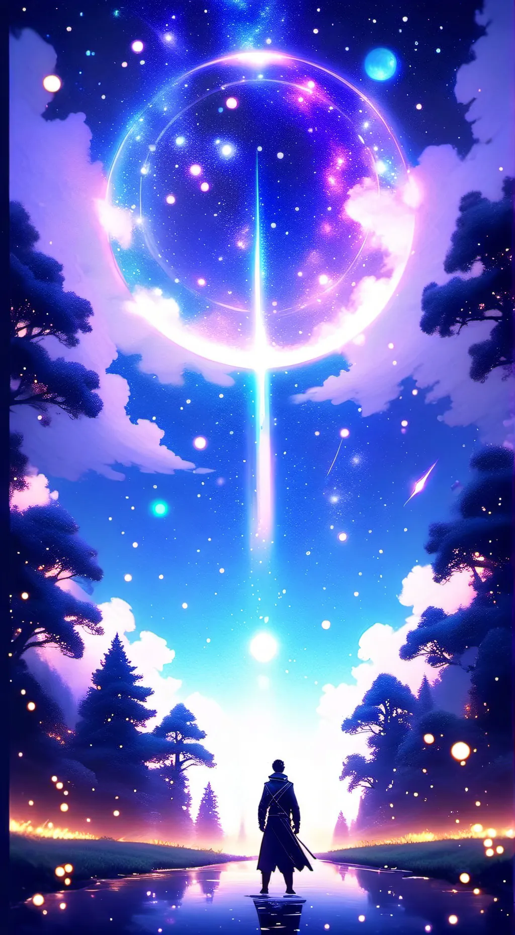 ai character: Lion king  background