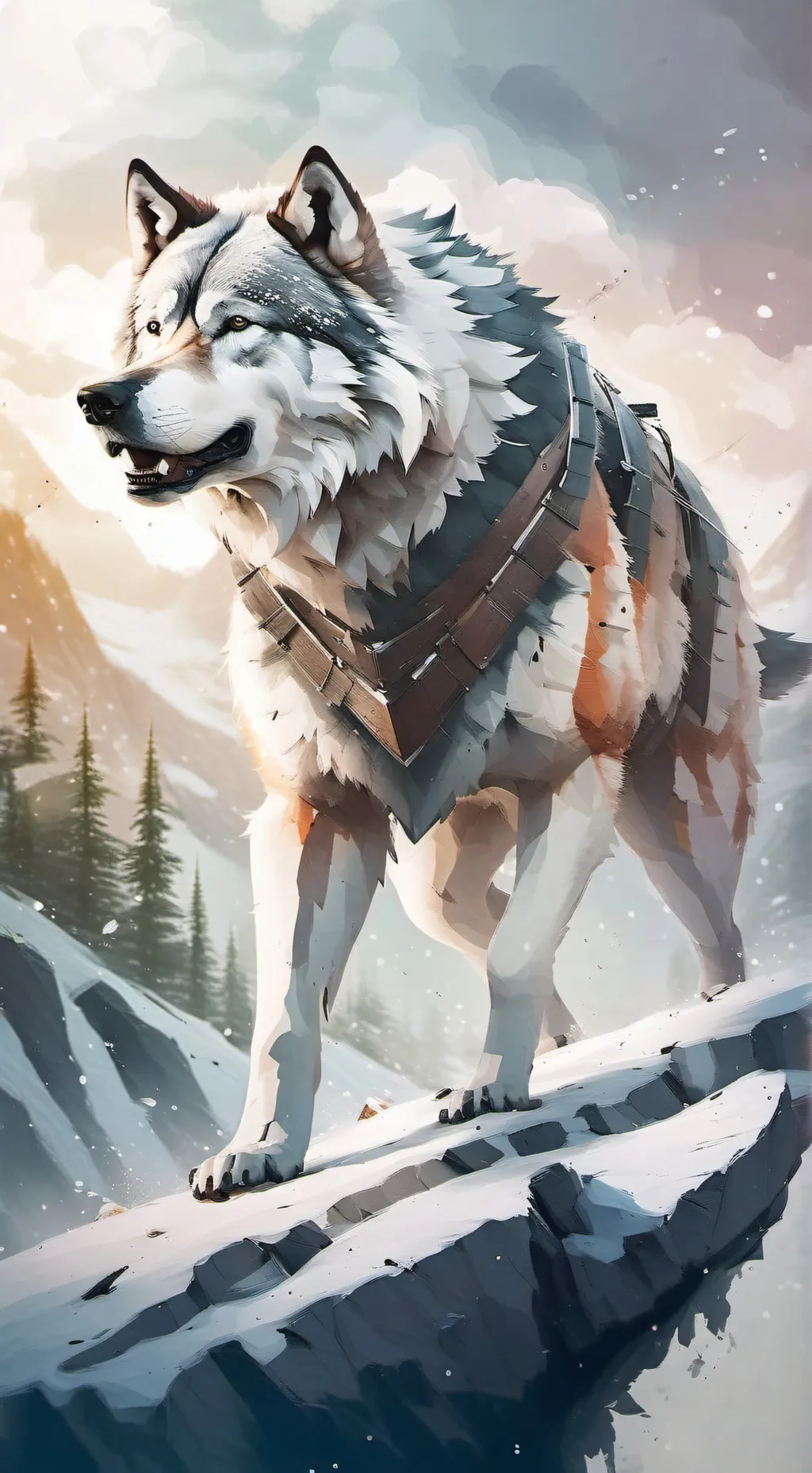 ai character: dire wolf  background