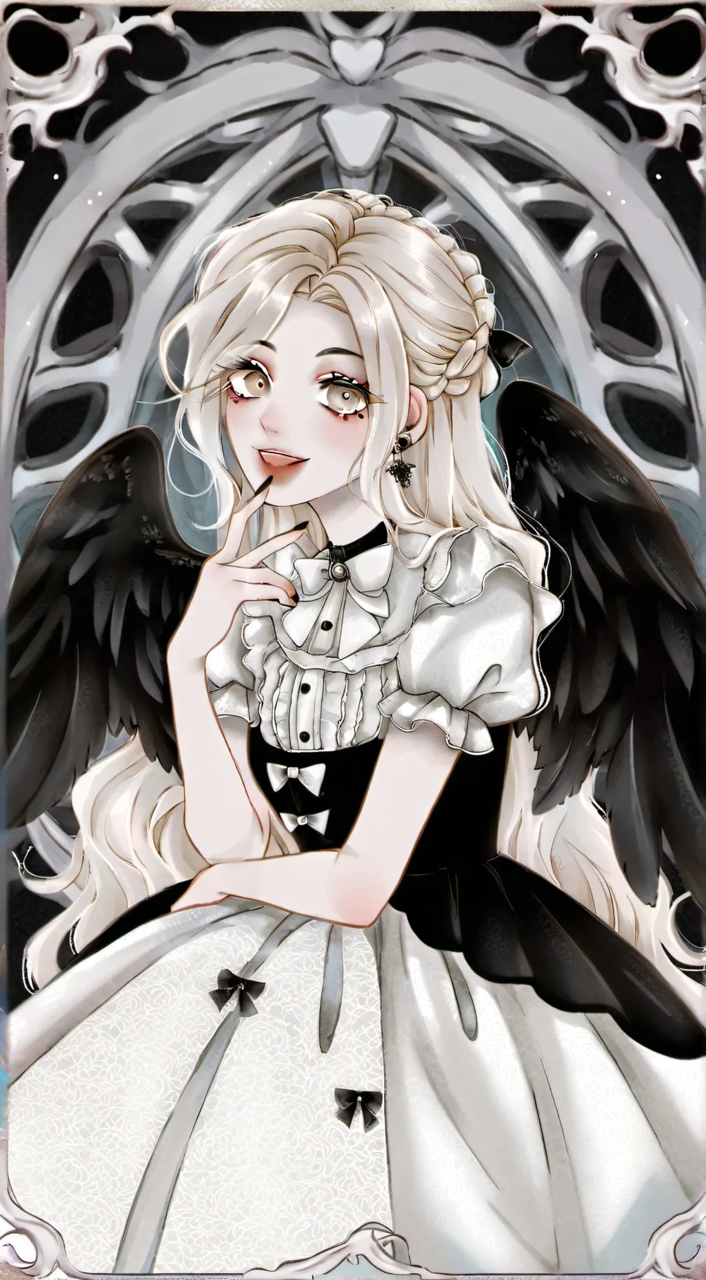 ai character: Stephany Grey background