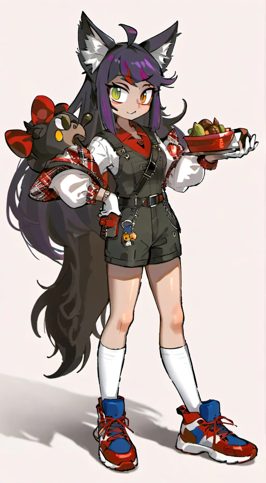 ai character: SONDA the hedgehog background