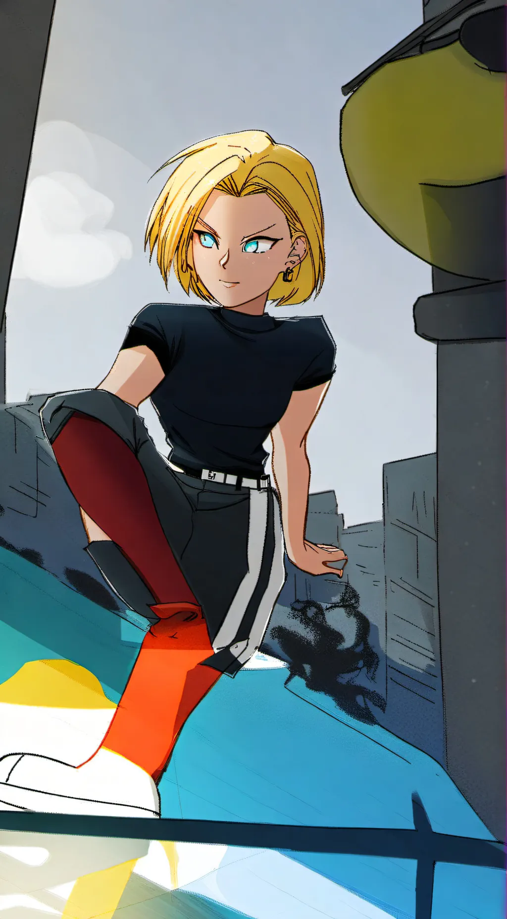 ai character: android 18 background