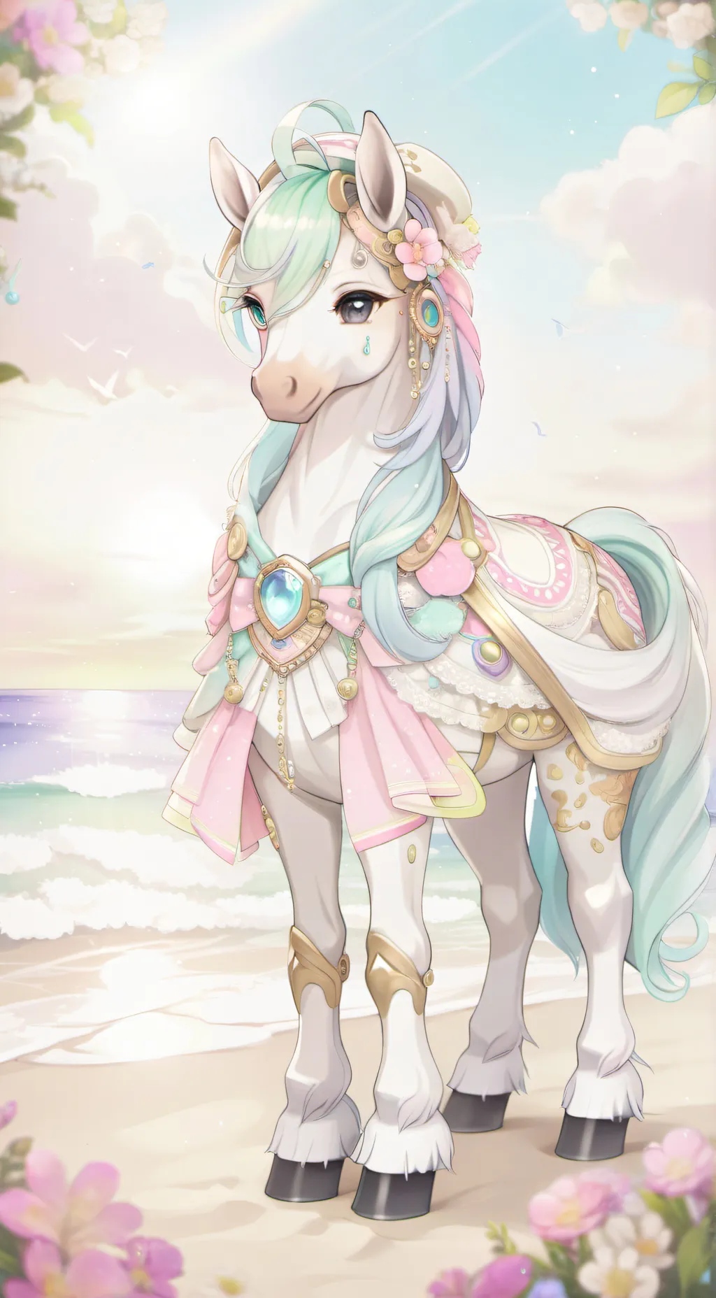 ai character: ~🪼★Нами★🪷~ background