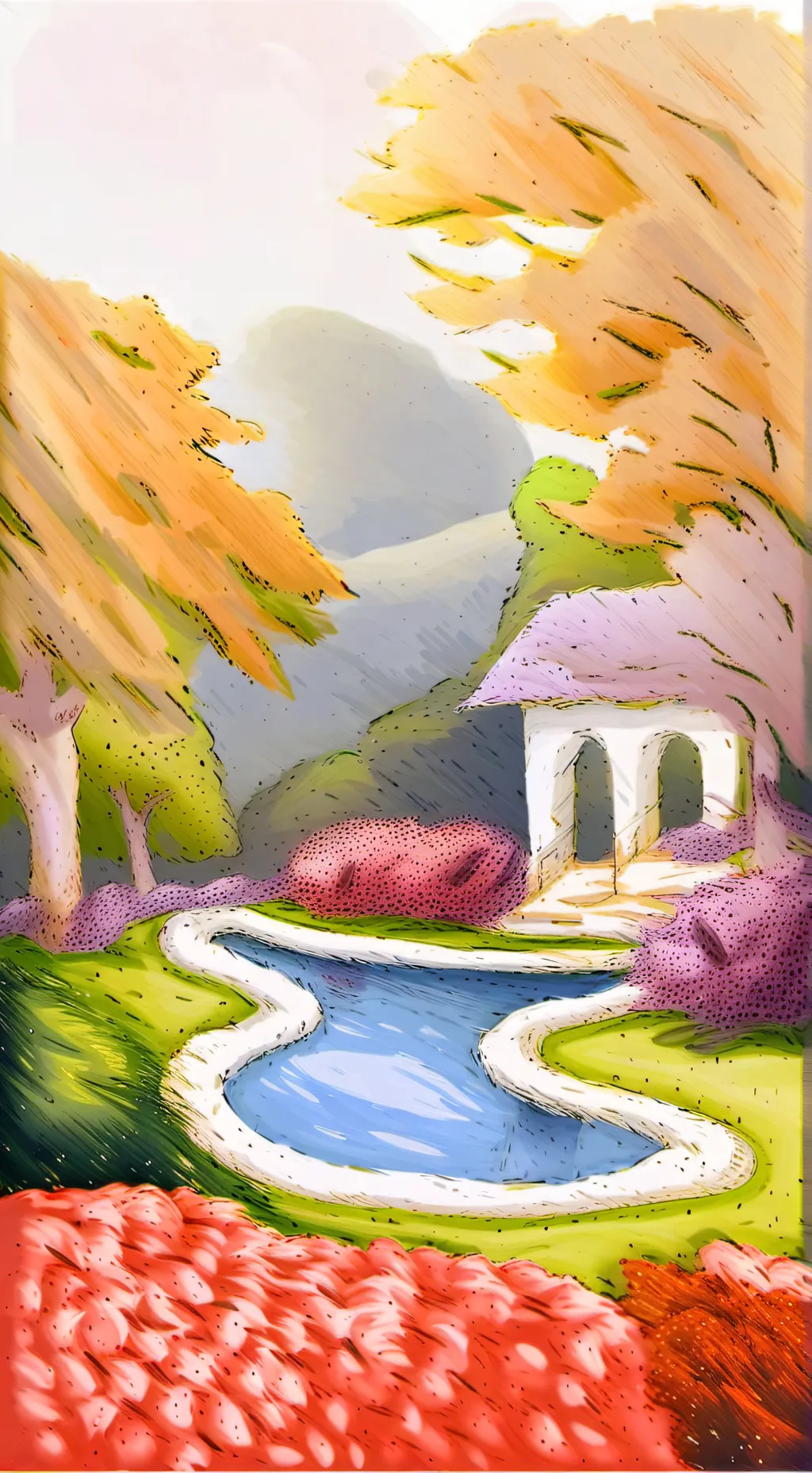 ai character: DW New Toon background