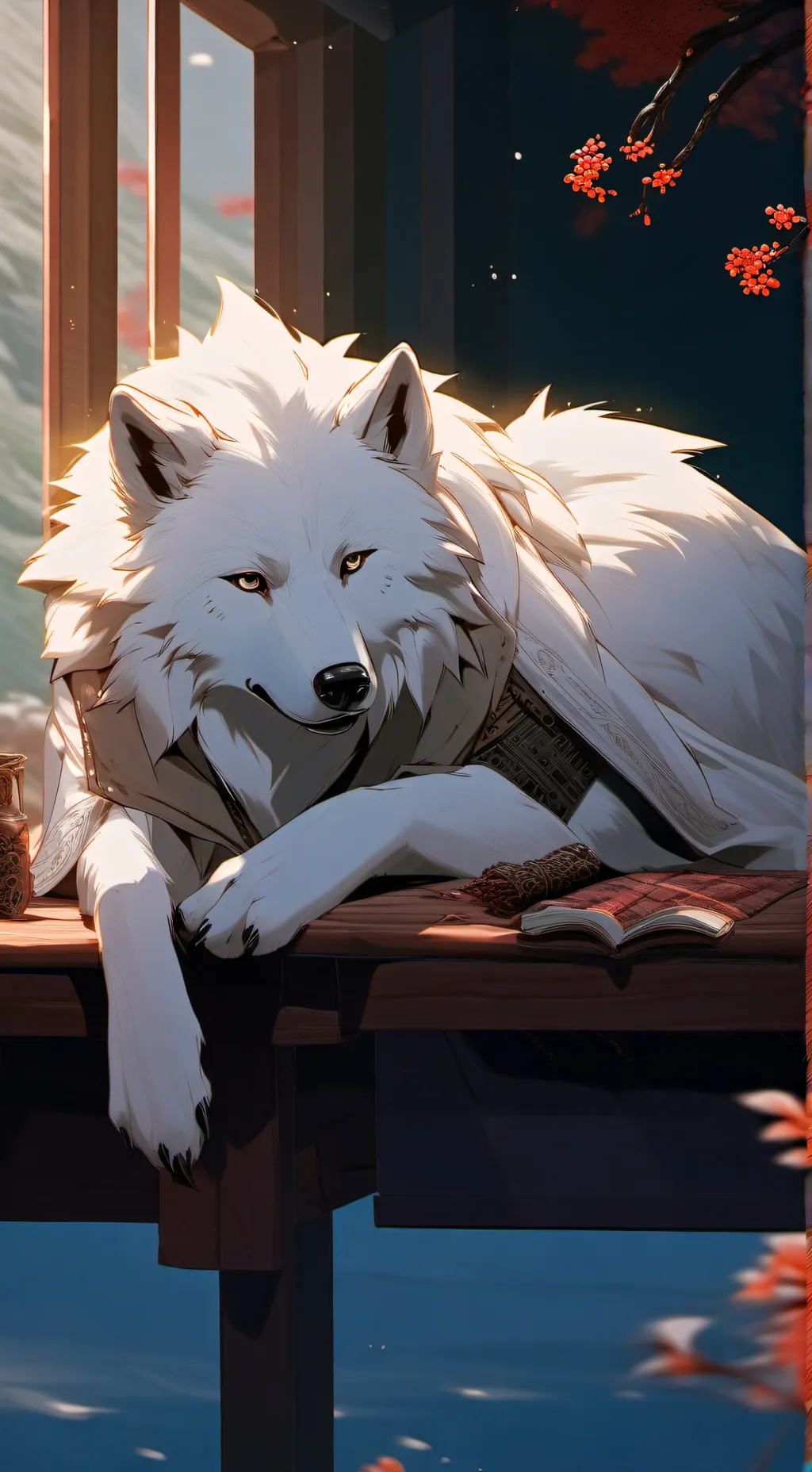 ai character: Fluffy background