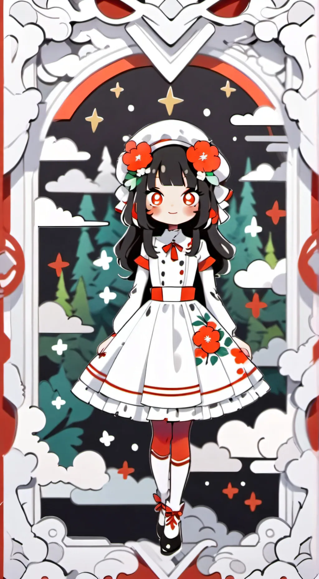 ai character: Fox and the wolf background