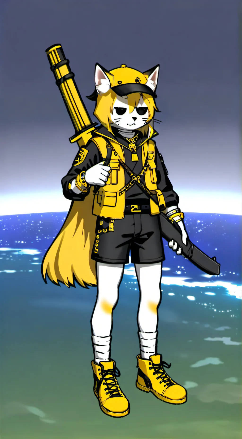 ai character: gato 🌟 el niña background