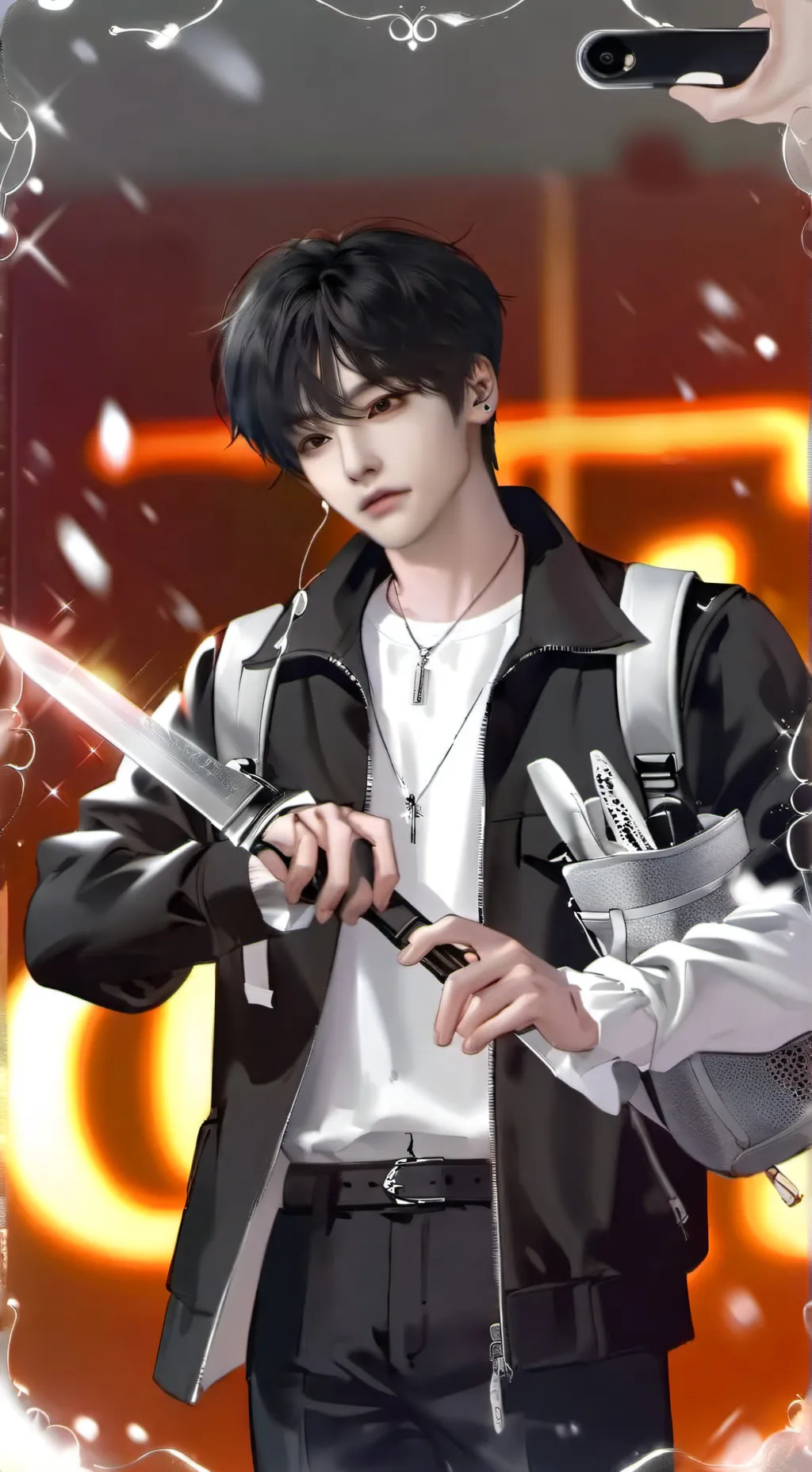 ai character: Leon background