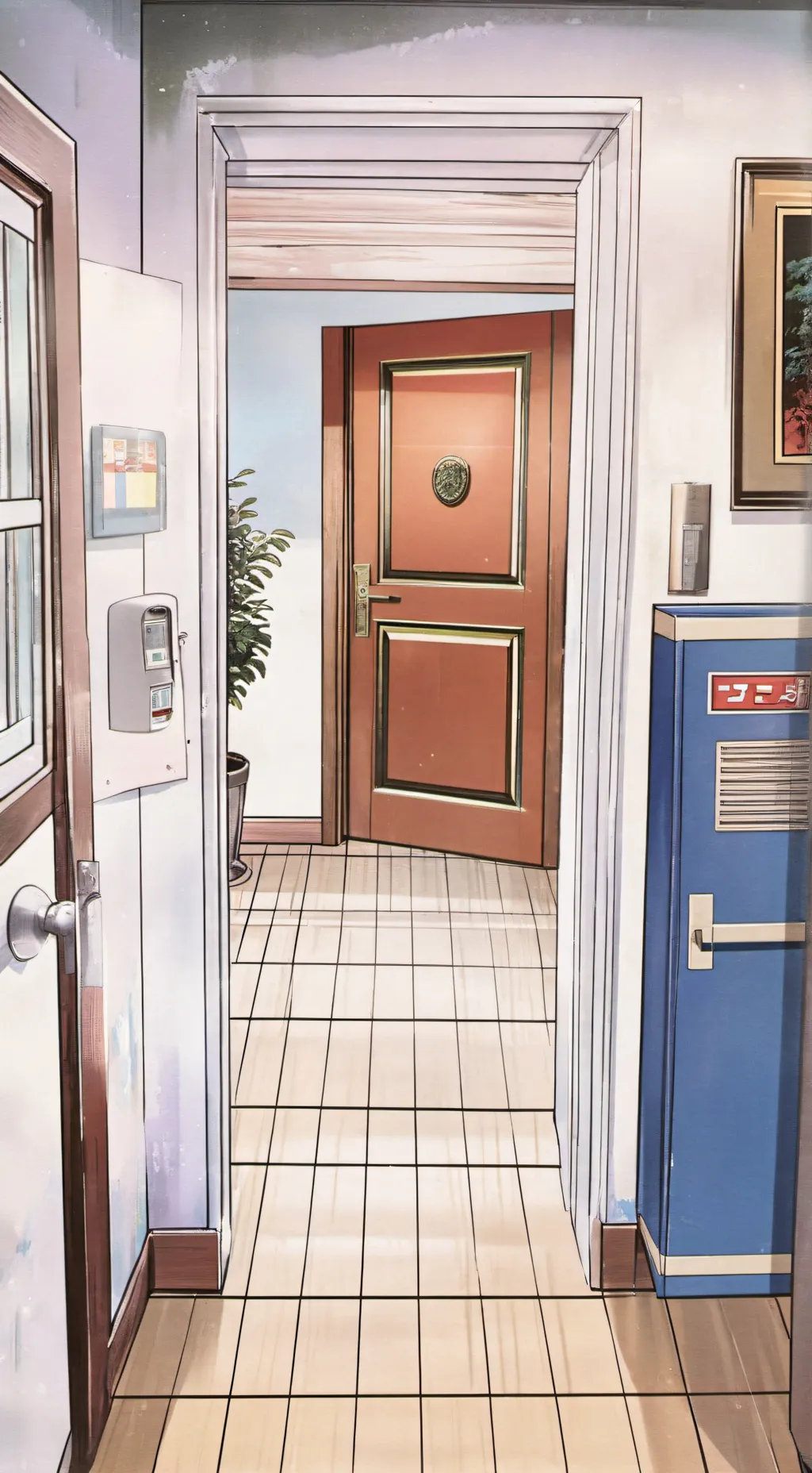 ai character: Fredbears Pizzeria background