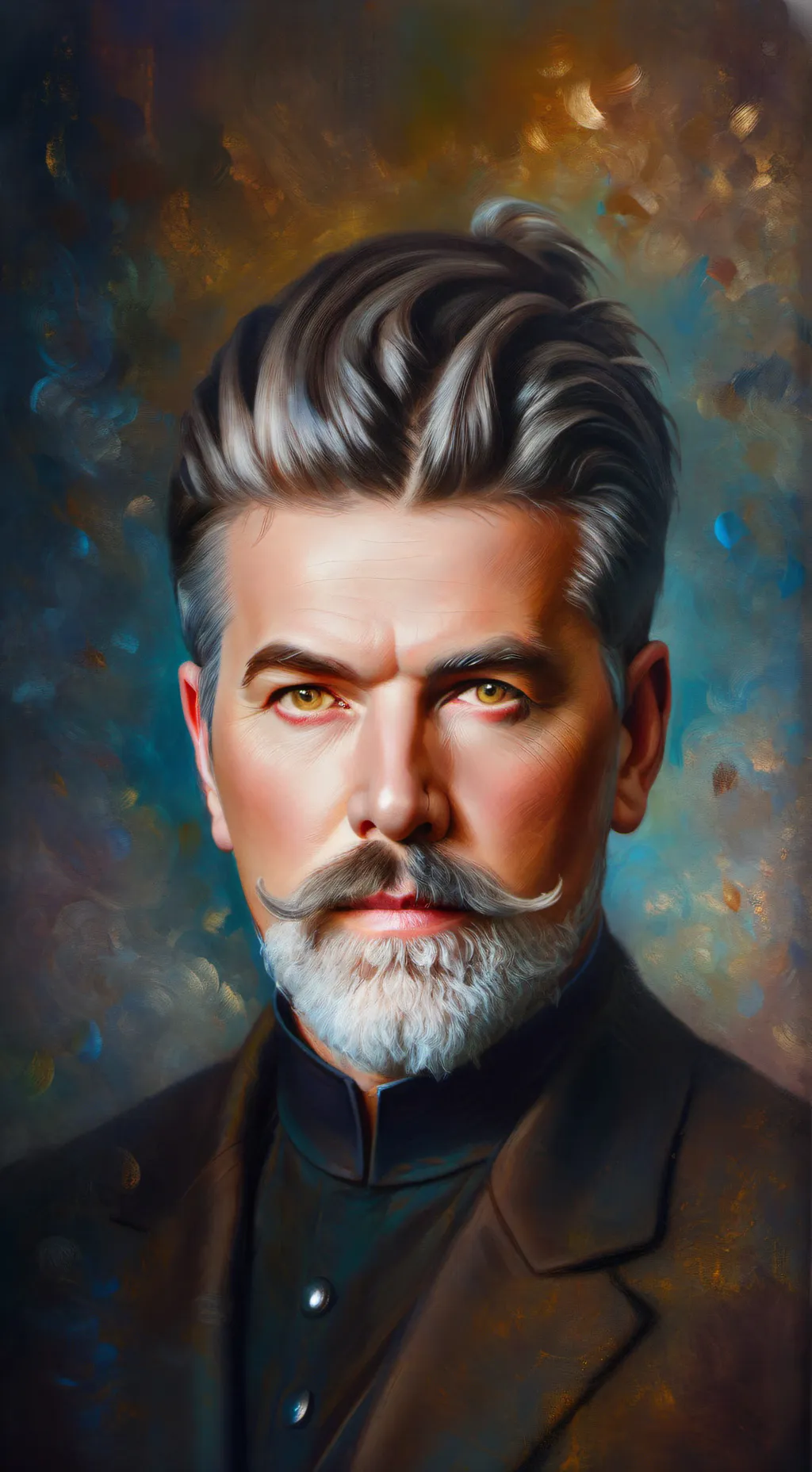 ai character: stain background