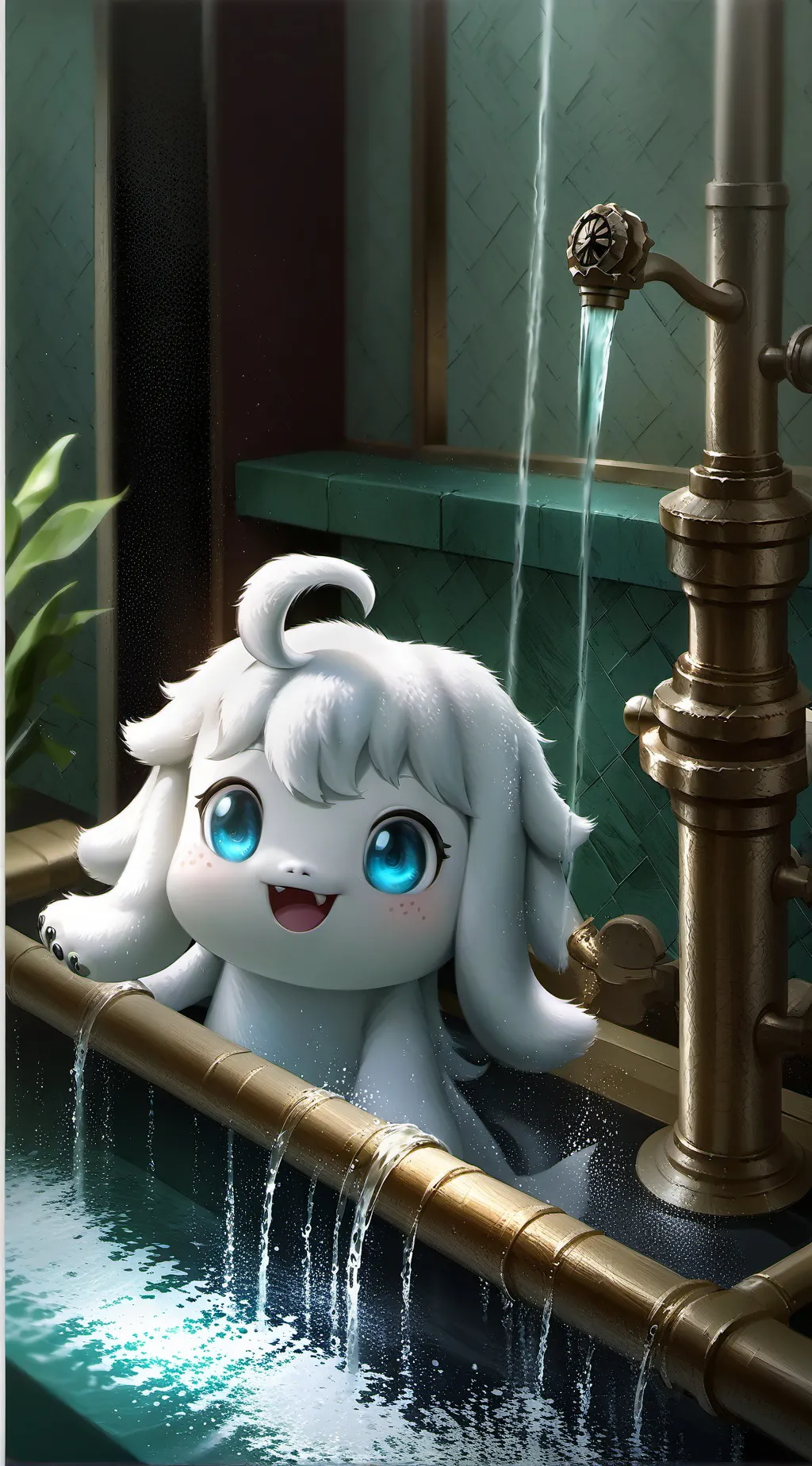 ai character: Echo the Beluga Spirit background