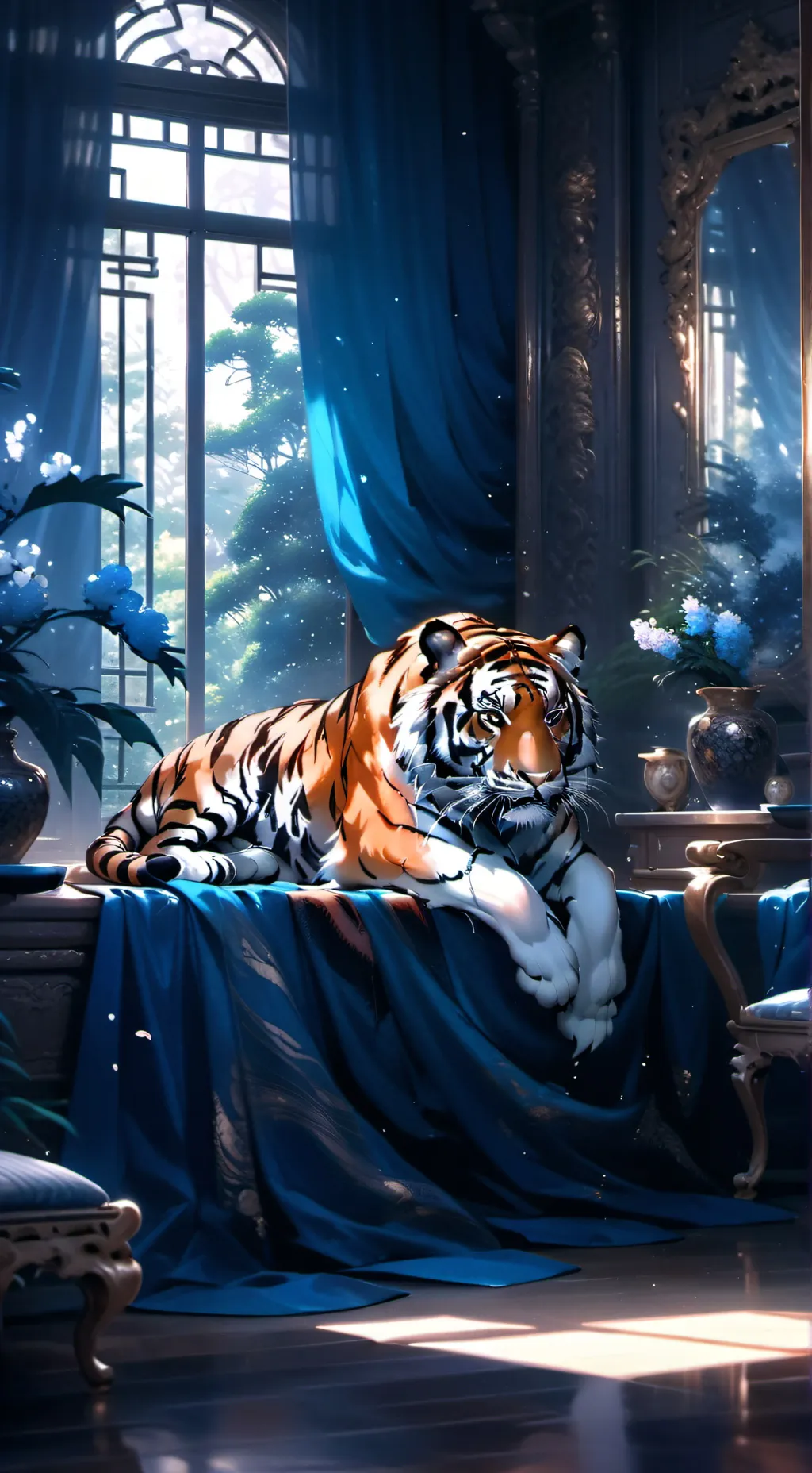 ai character: zoo life background