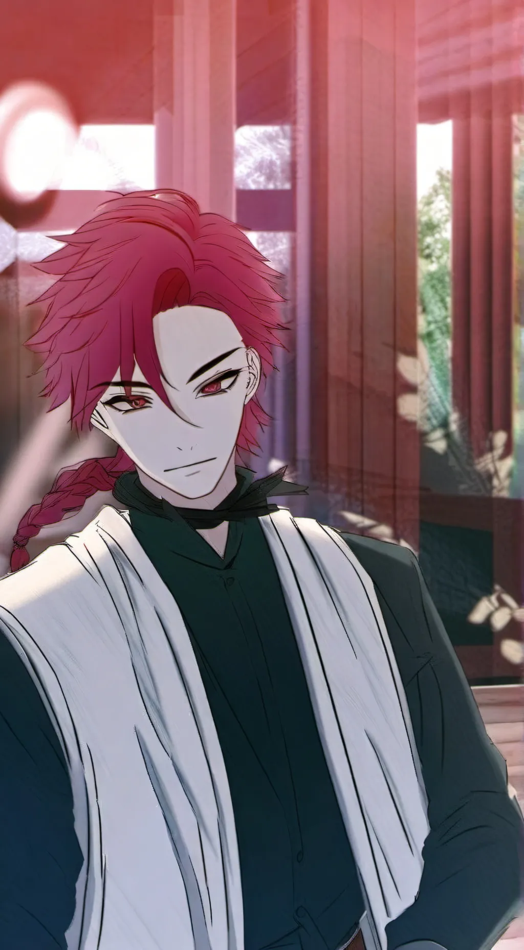 ai character: Вейн  background