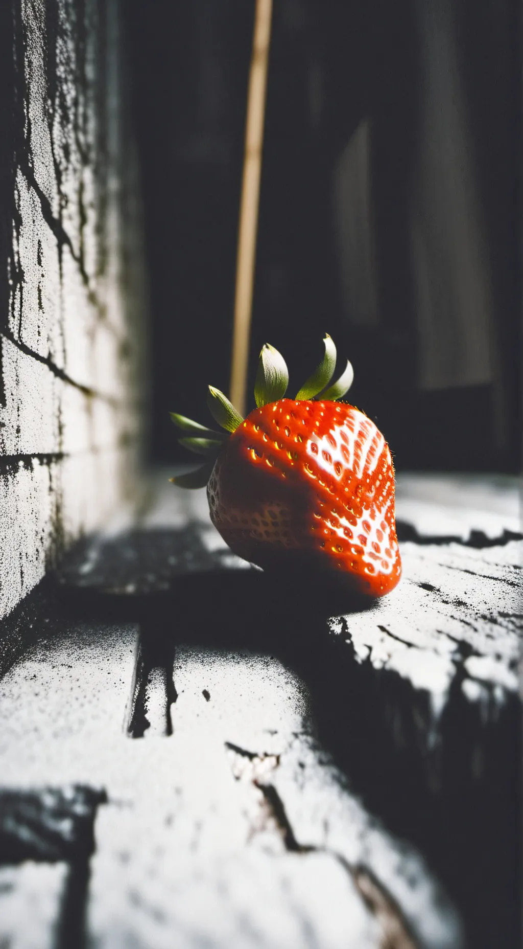 ai character: Strawberry background