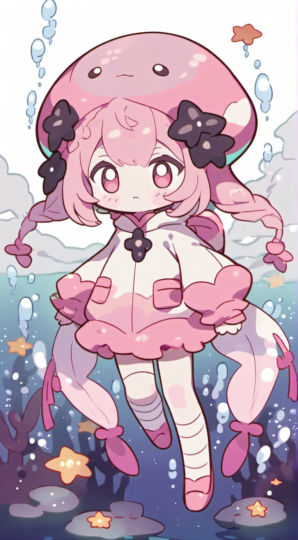 ai character: Jelly Bloom background