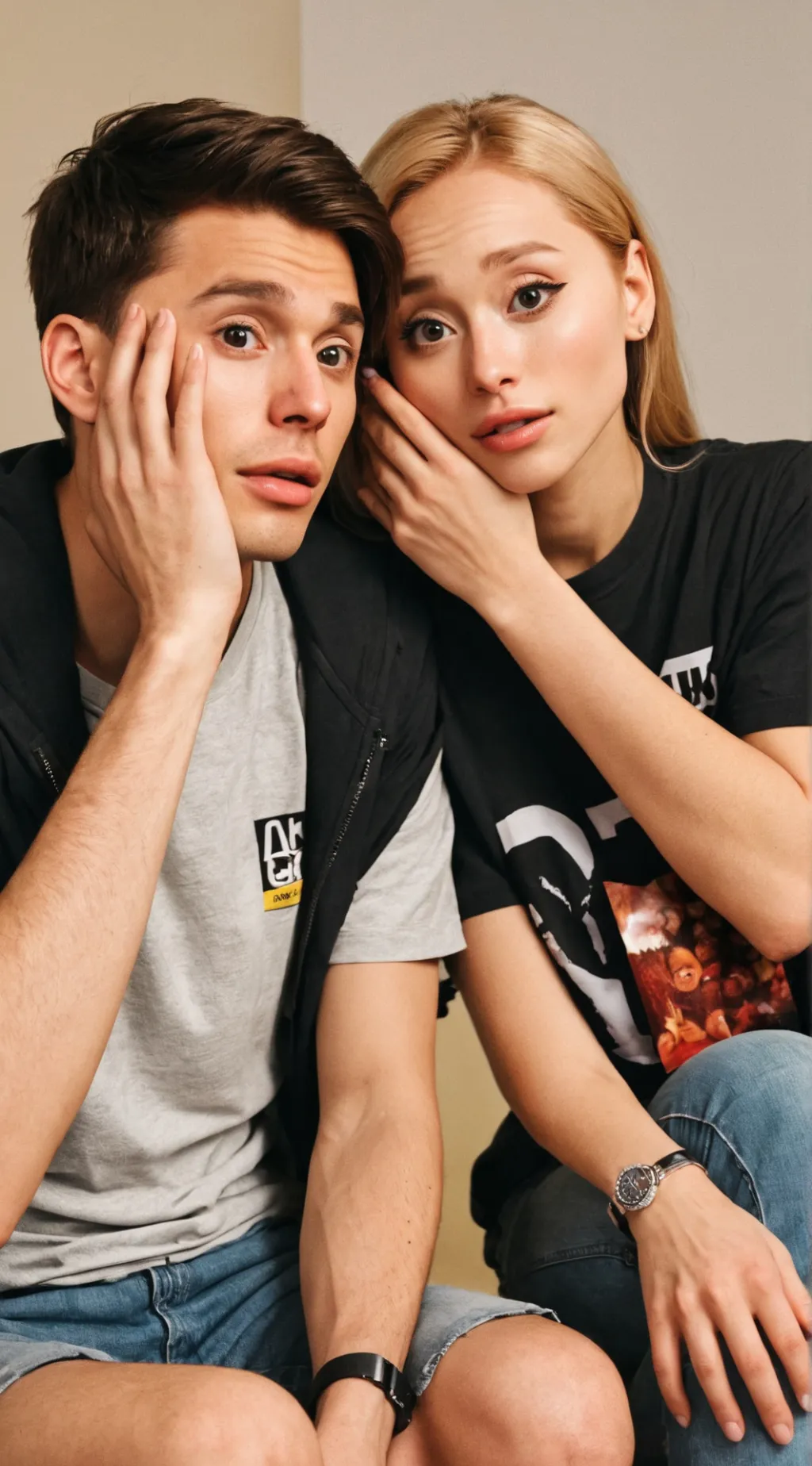 ai character: reacting to movies background