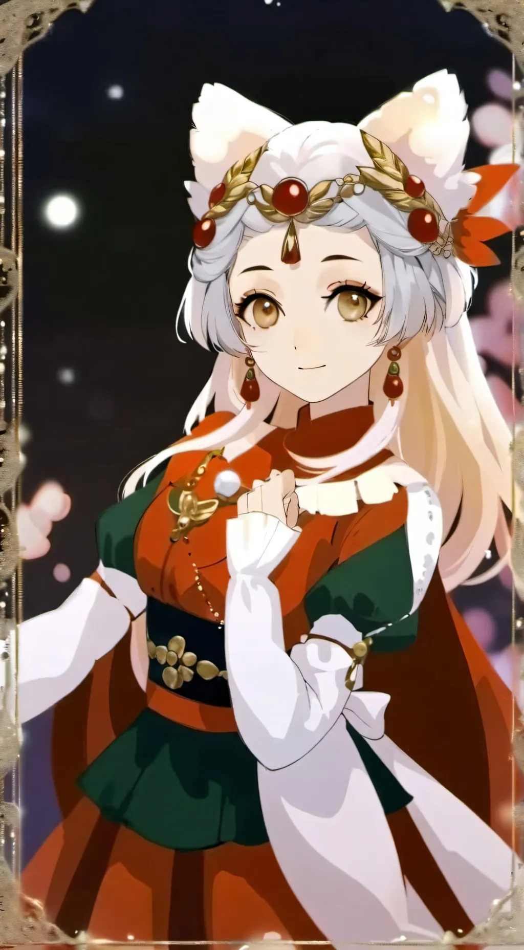 ai character: tia con derecho background