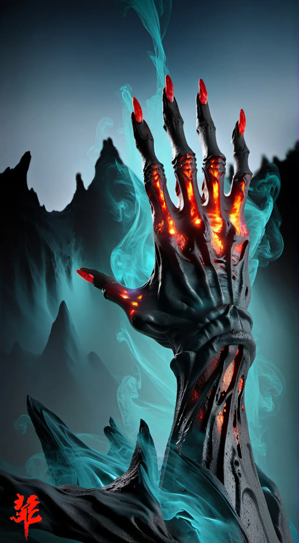 ai character: hand of hell  background