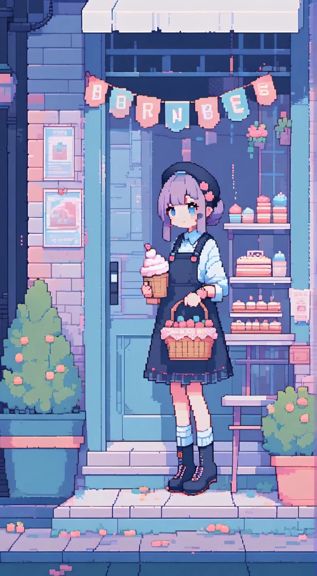 ai character: Bonnie’s b x Mha  background