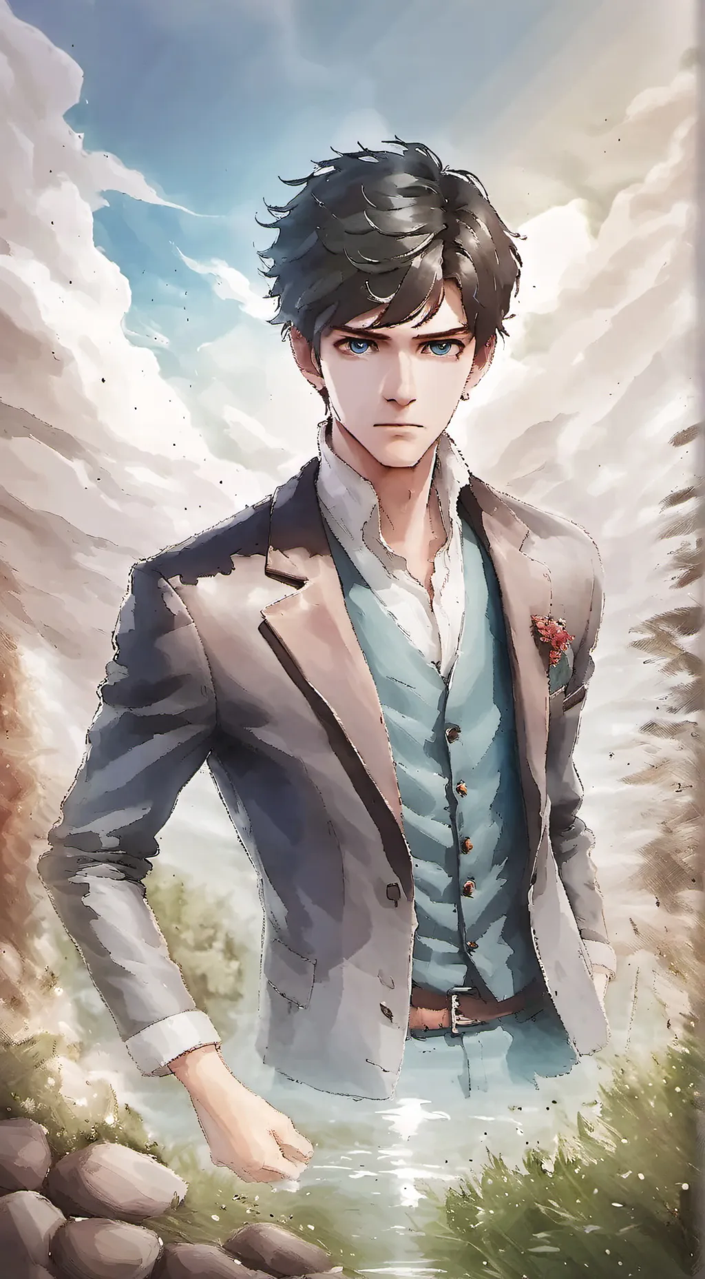 ai character: Ash background