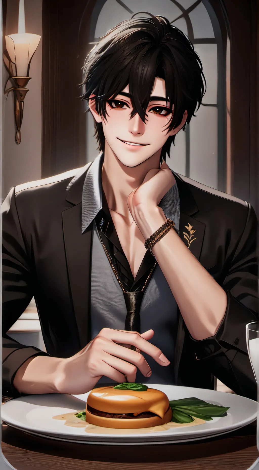 ai character: Lukas  background