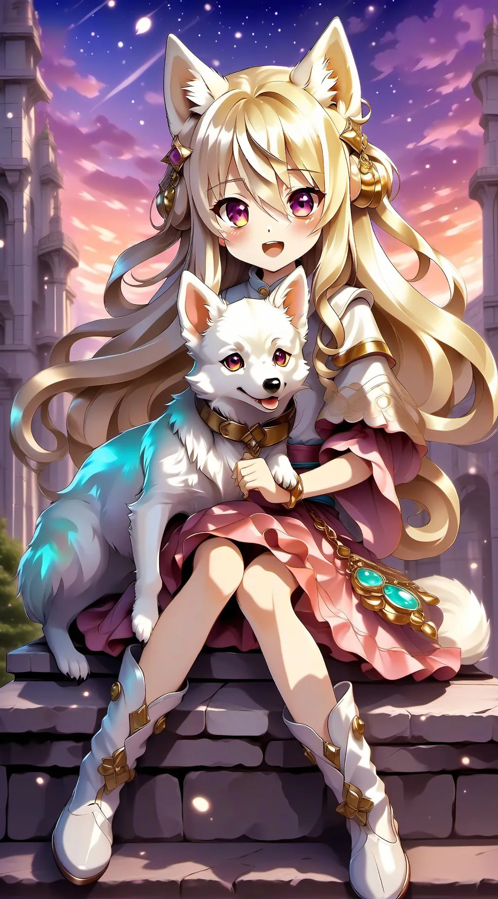 ai character: Ella es tu mascota background