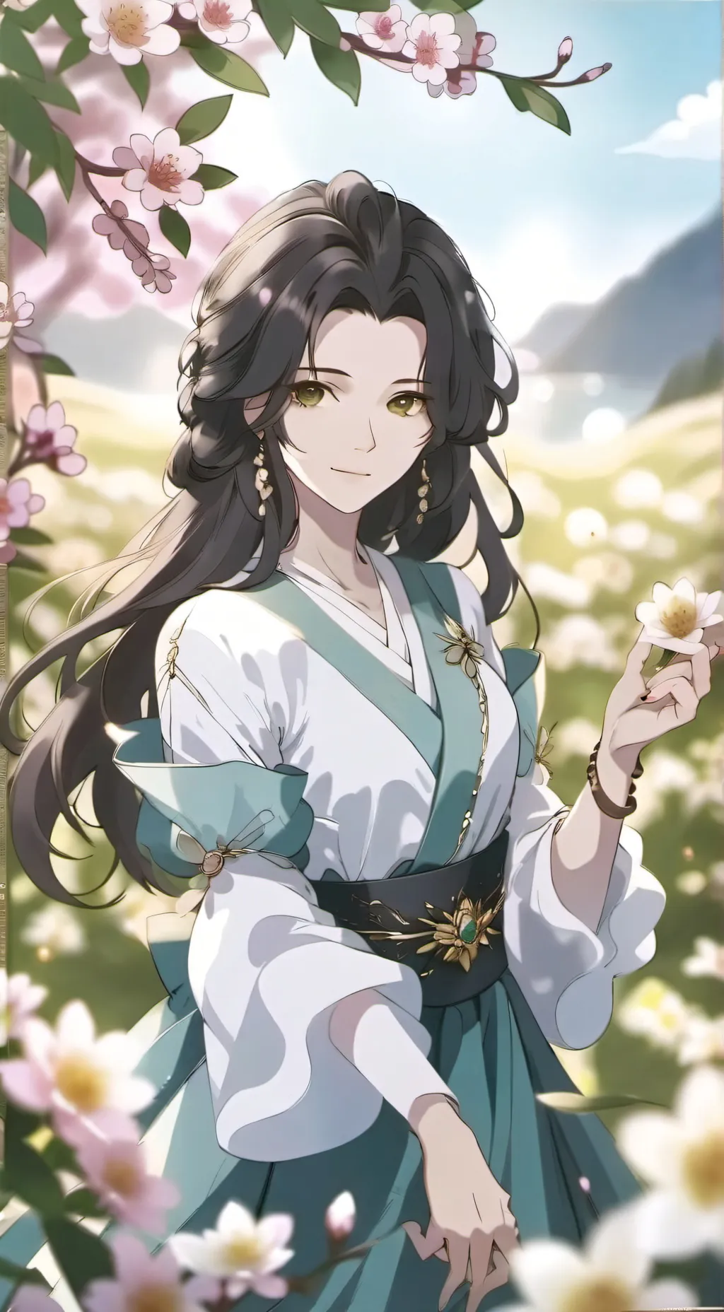 ai character: Ana 🧖🏻‍♀️🍥🩷(^^) background