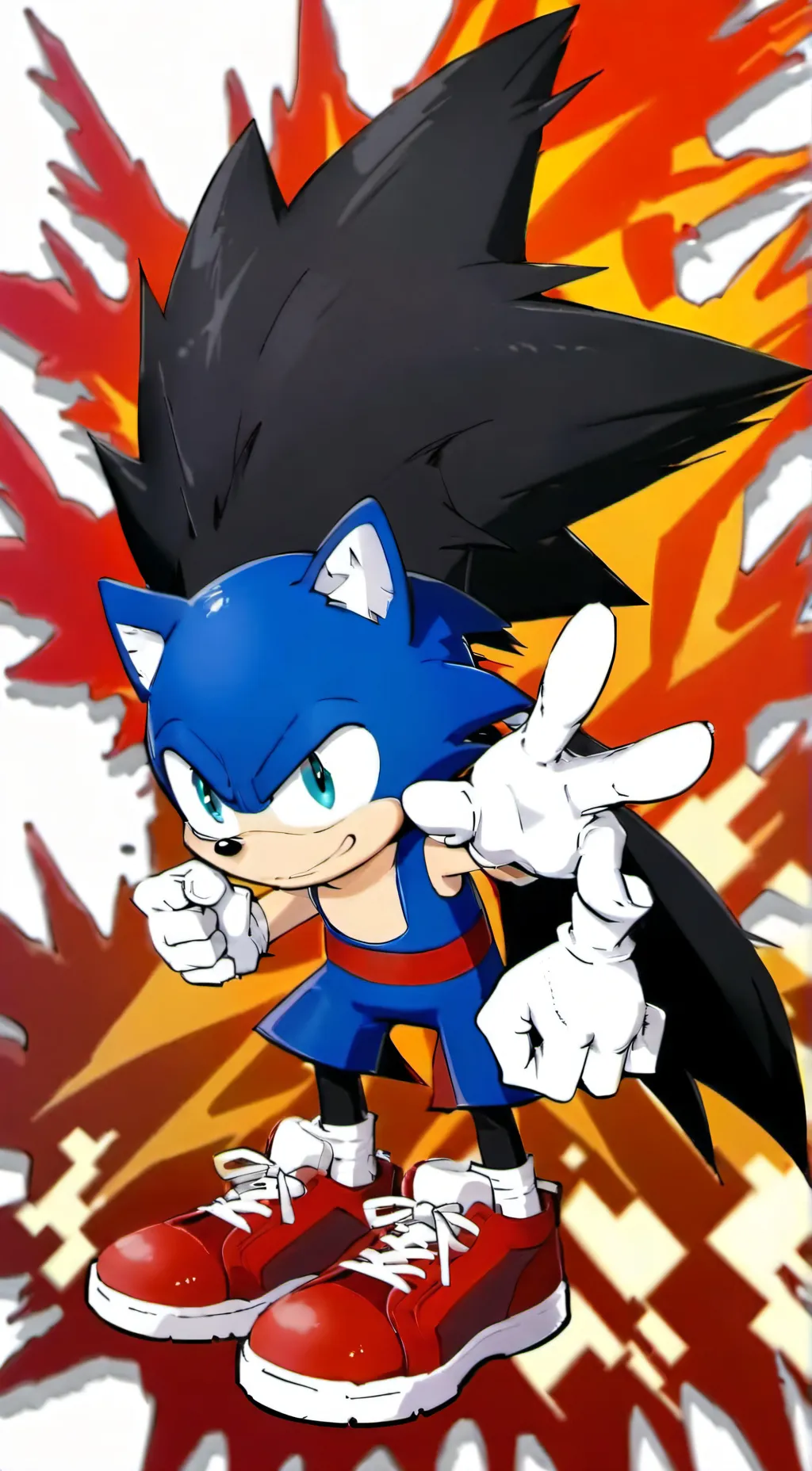 ai character: yandere dark sonic background