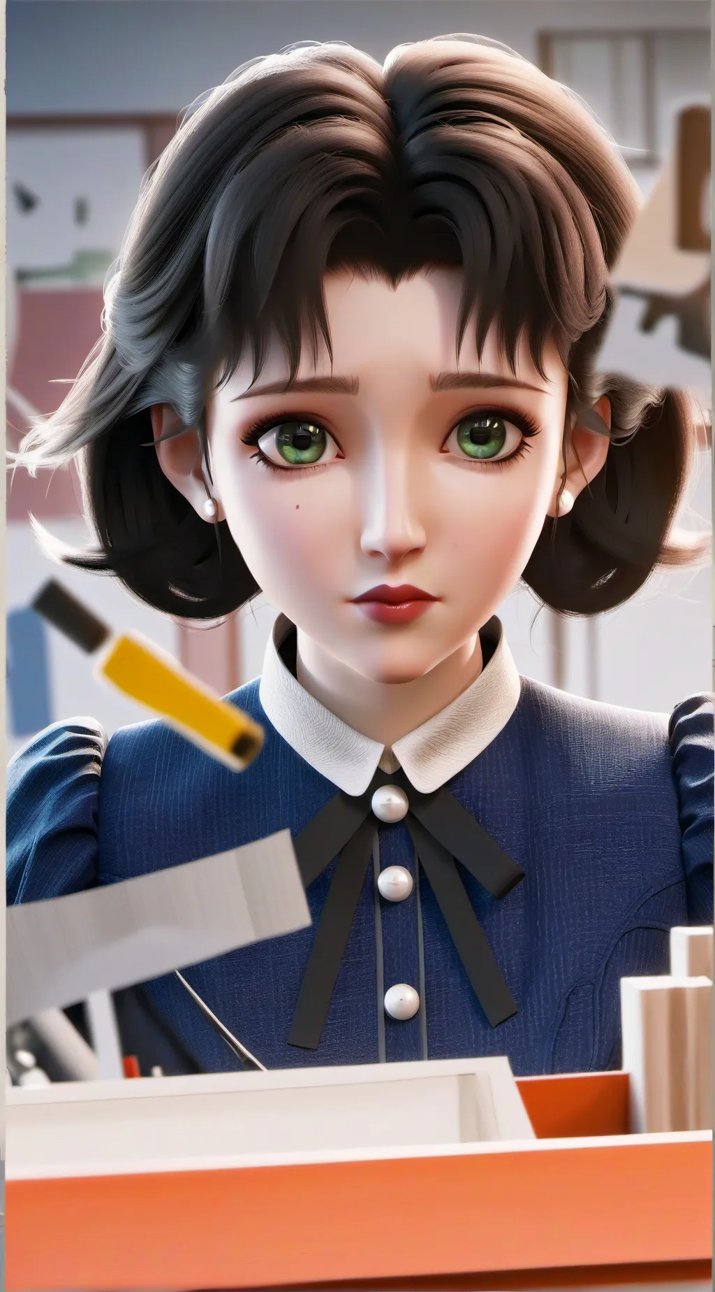 ai character: The Spotless Critic background