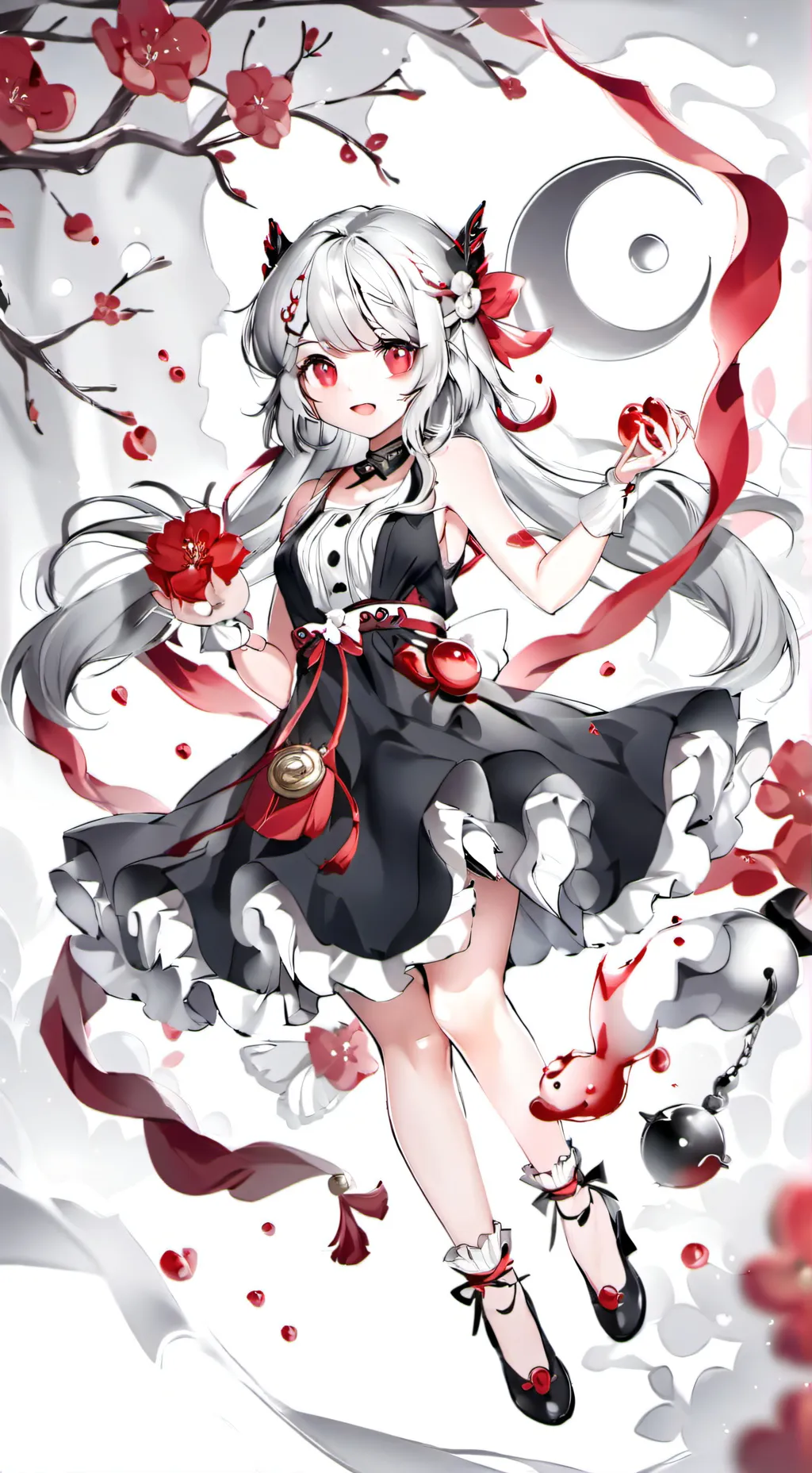 ai character: moony moon light background