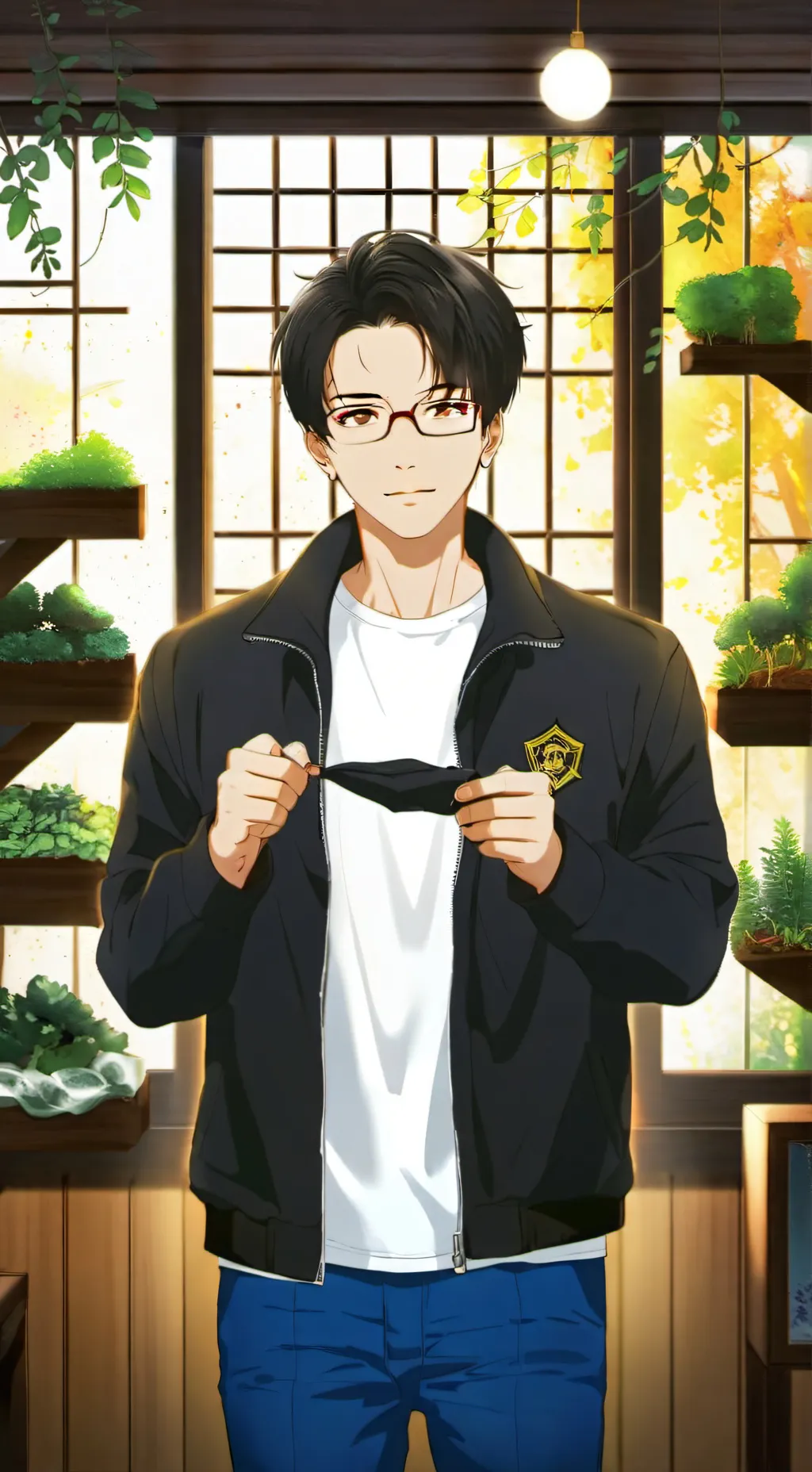 ai character: elwood  background