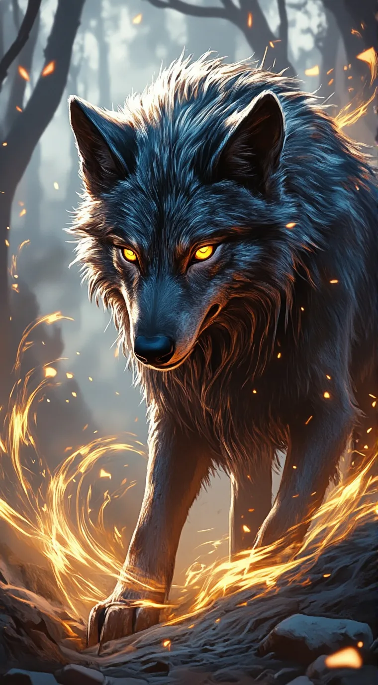 ai character: WOLF KING(rp) background