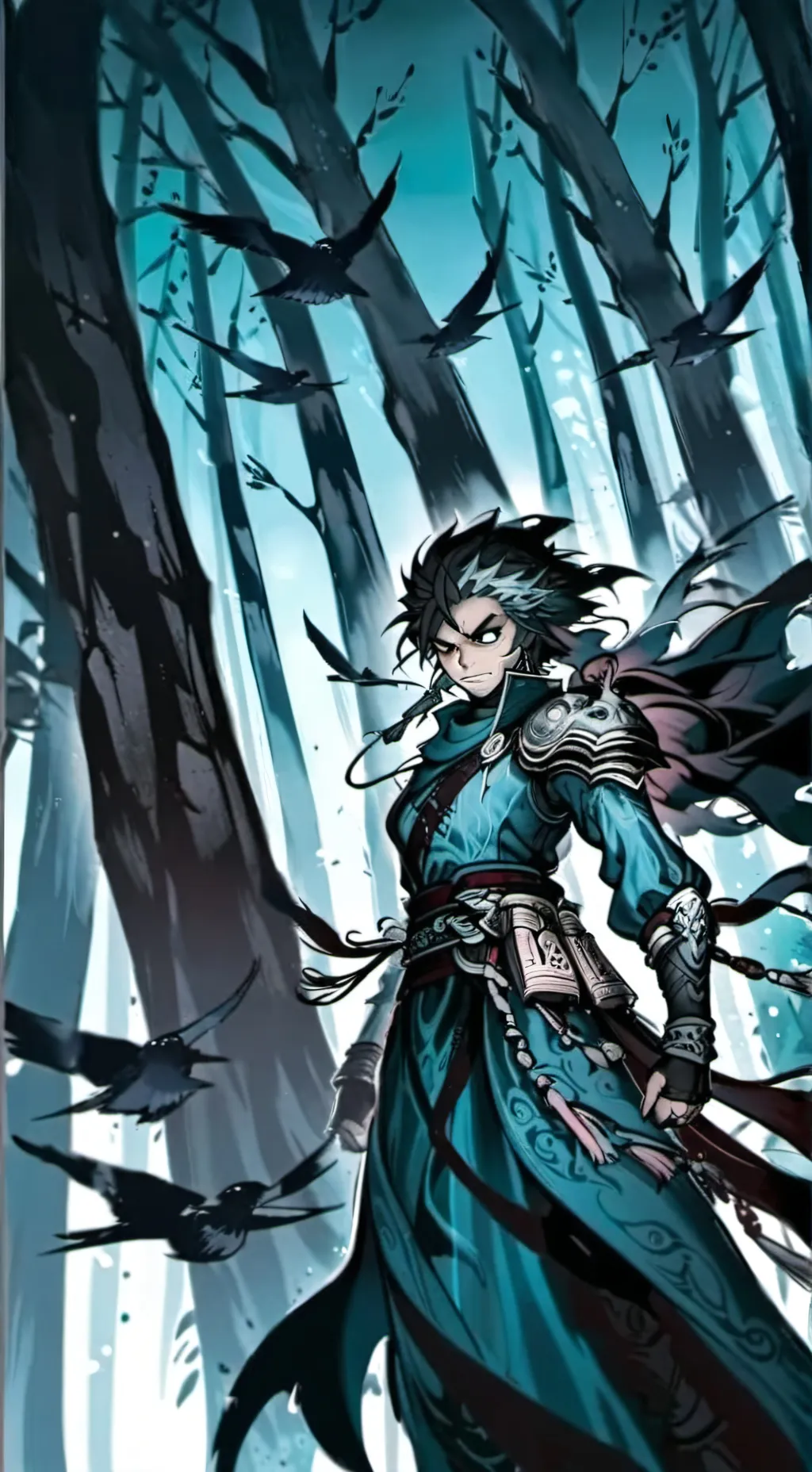 ai character: Kny y el samurai  background