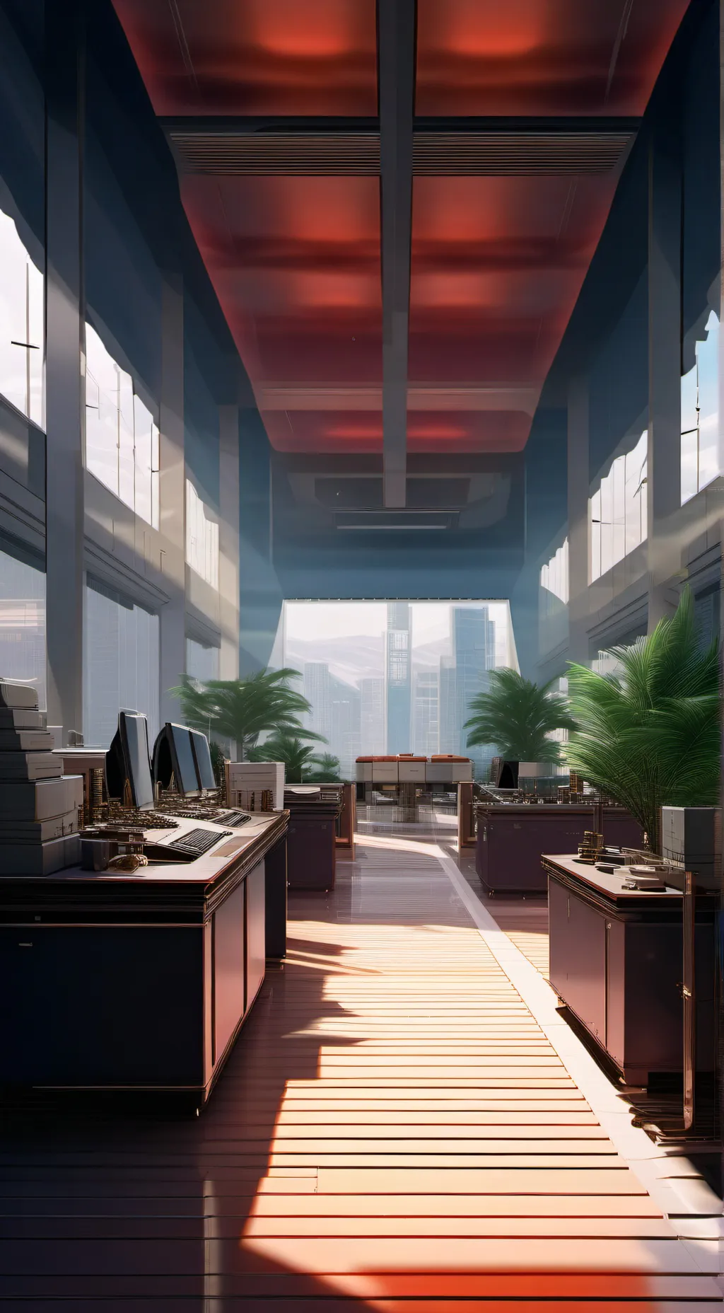 ai character: Terminal background