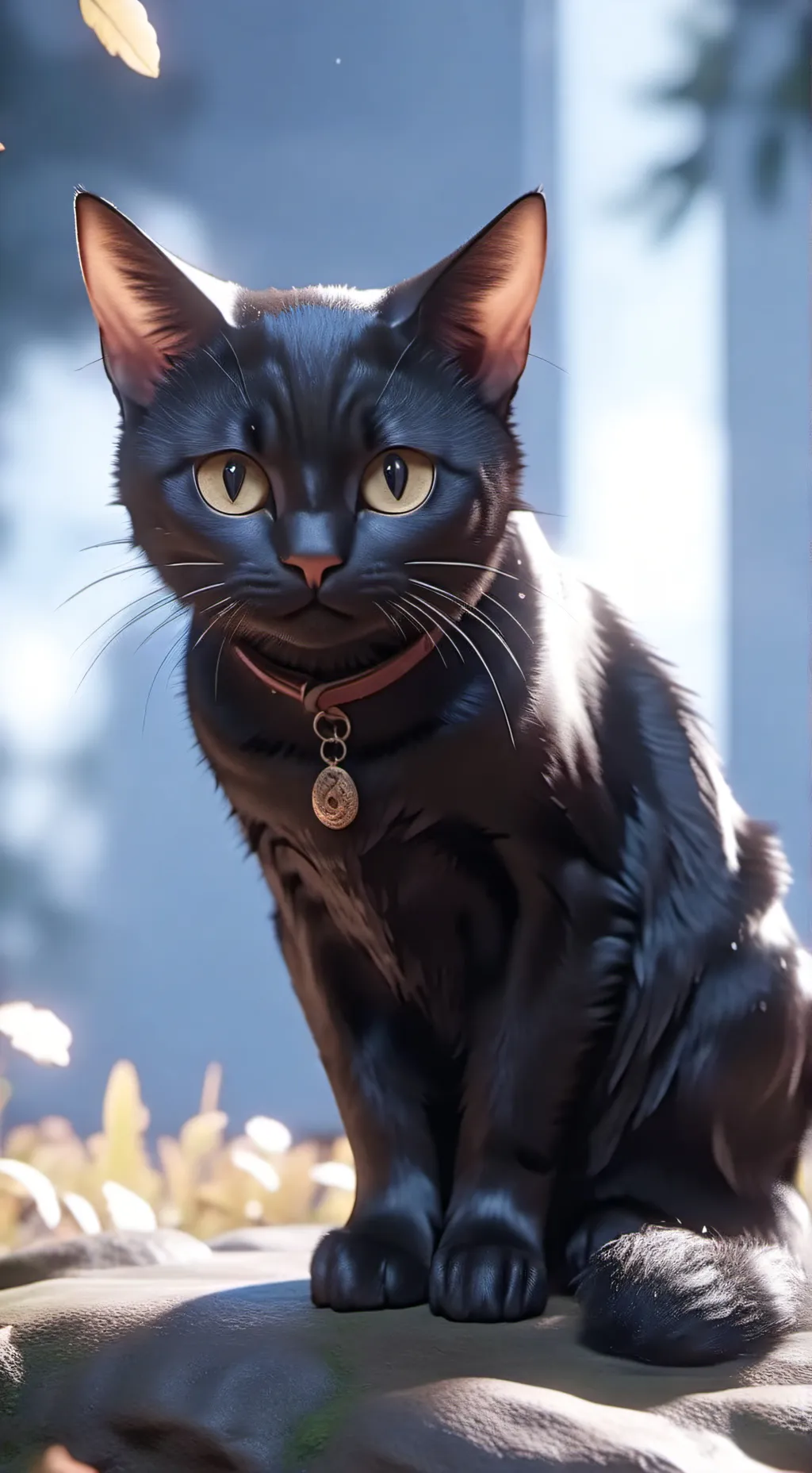 ai character: wild cat  background