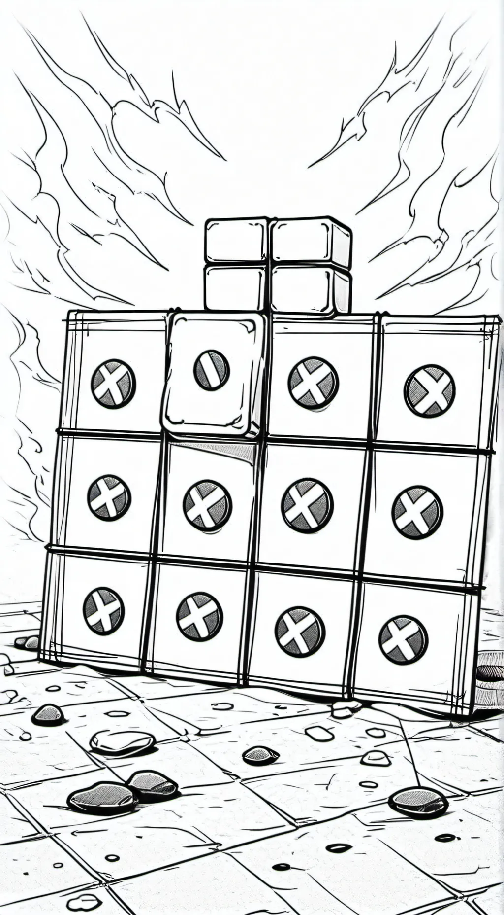 ai character: tic tac toe background