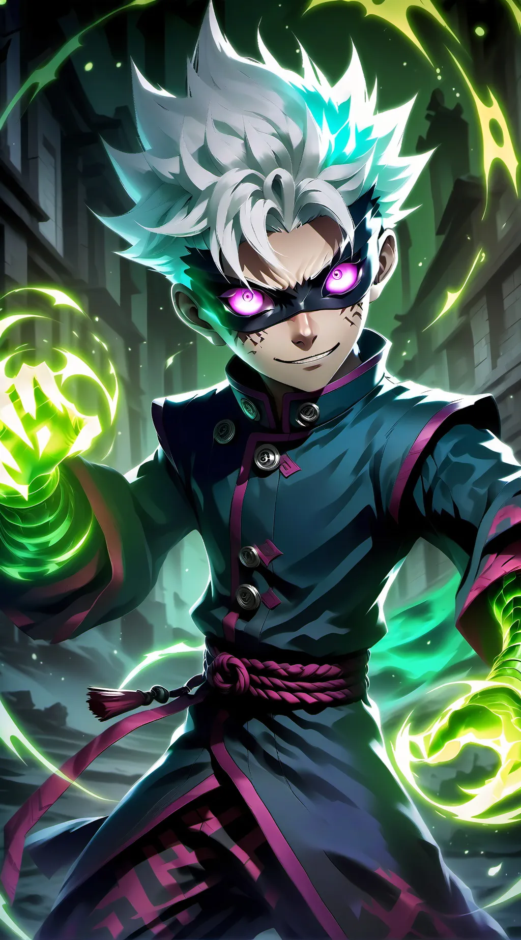 ai character: Freaky Gojo background