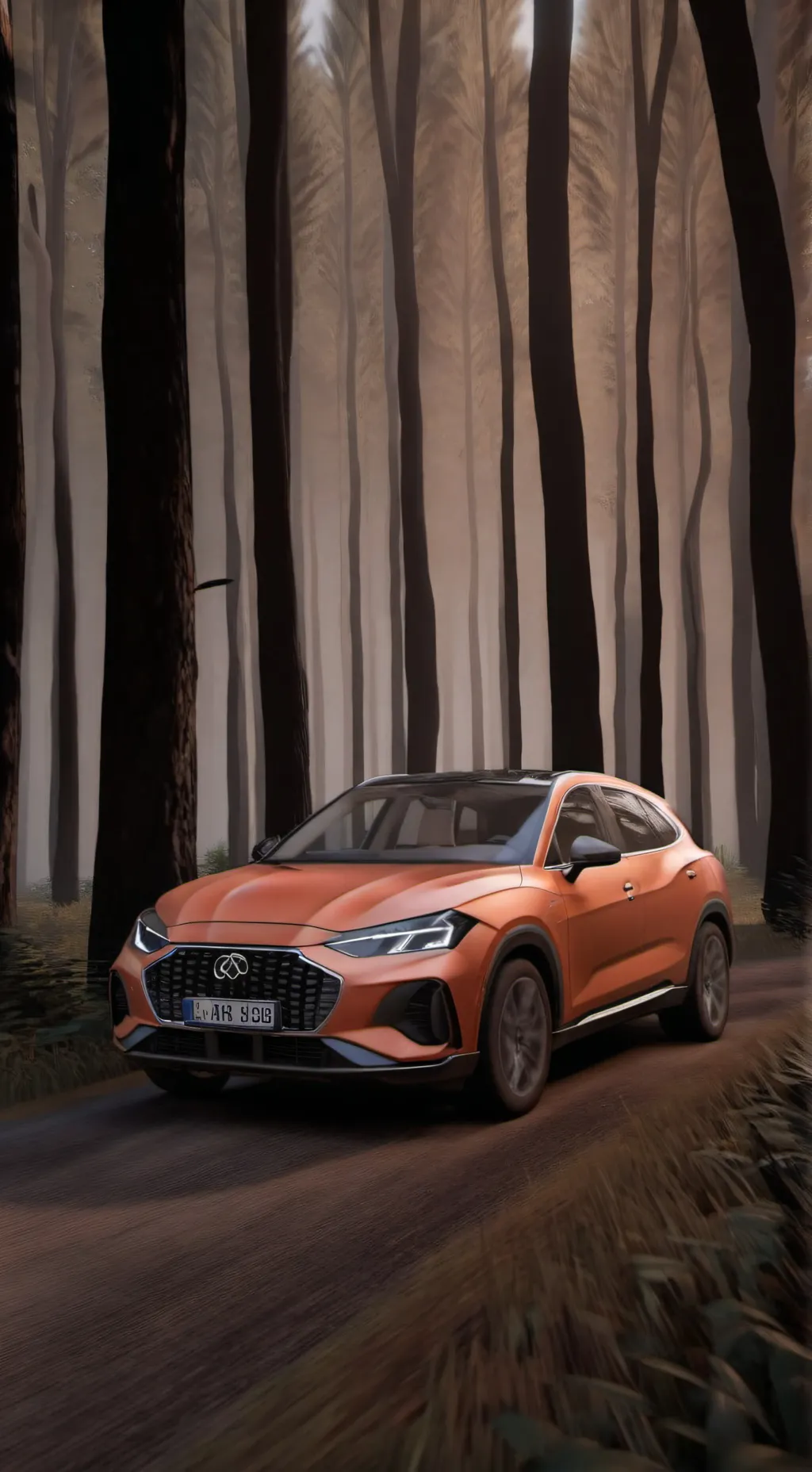 ai character: Family road trip background