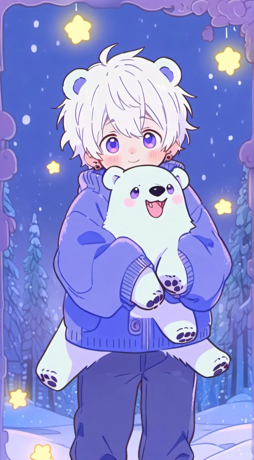 ai character: Tunner and Cinnamo background