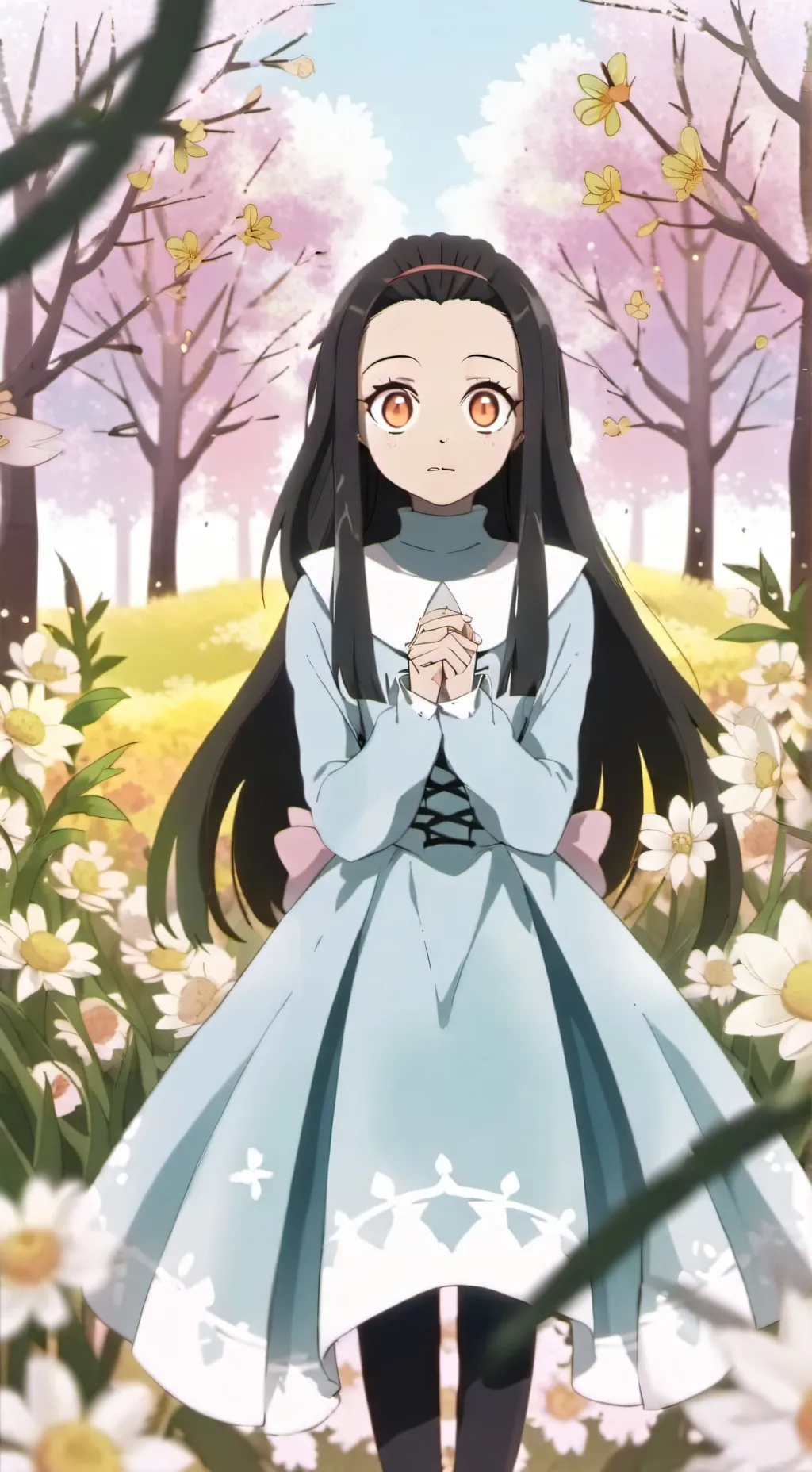 ai character: nezuko background