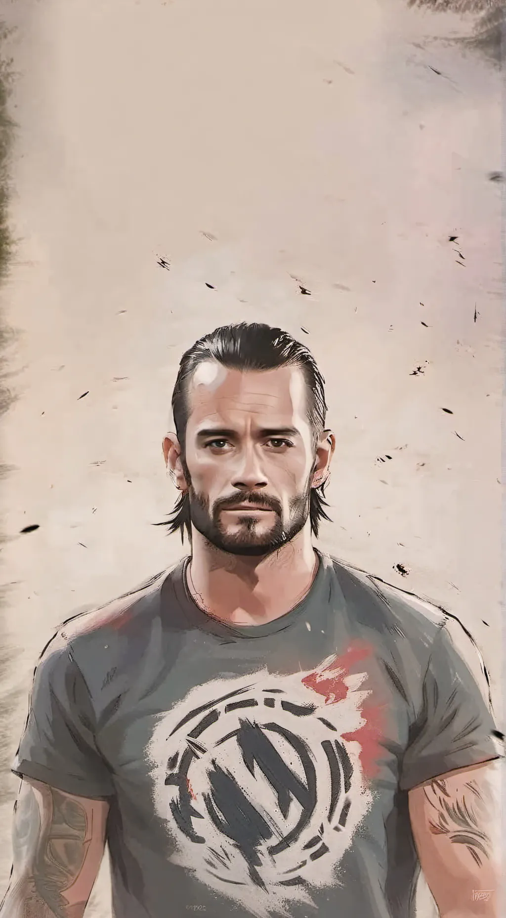 ai character: CM PUNK JR background