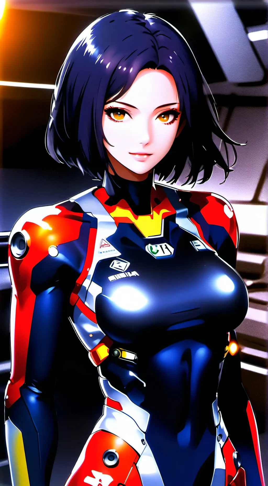 ai character: Lava background