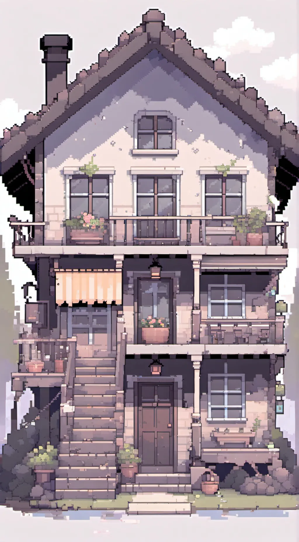 ai character: Abusive house  background